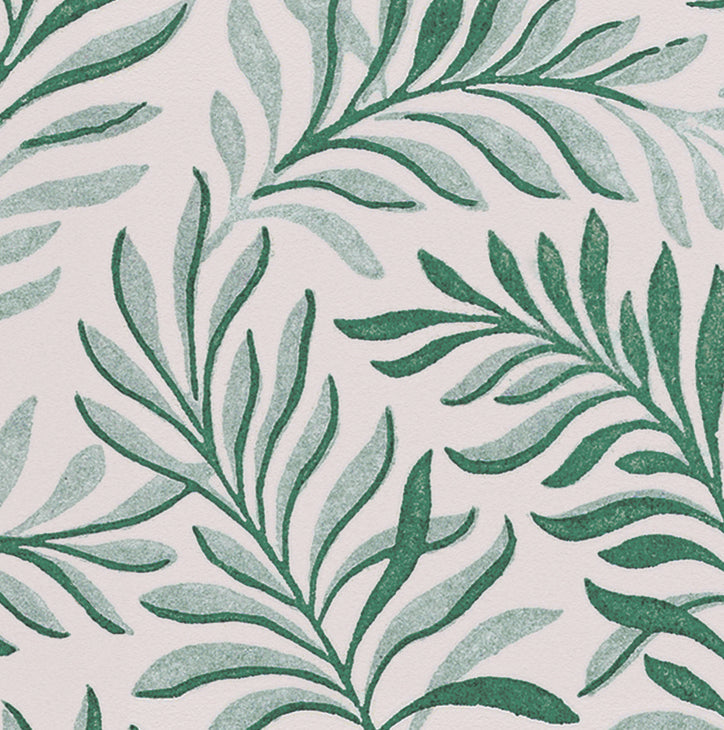 Peace Into The Green Art Nouveau Wallpaper