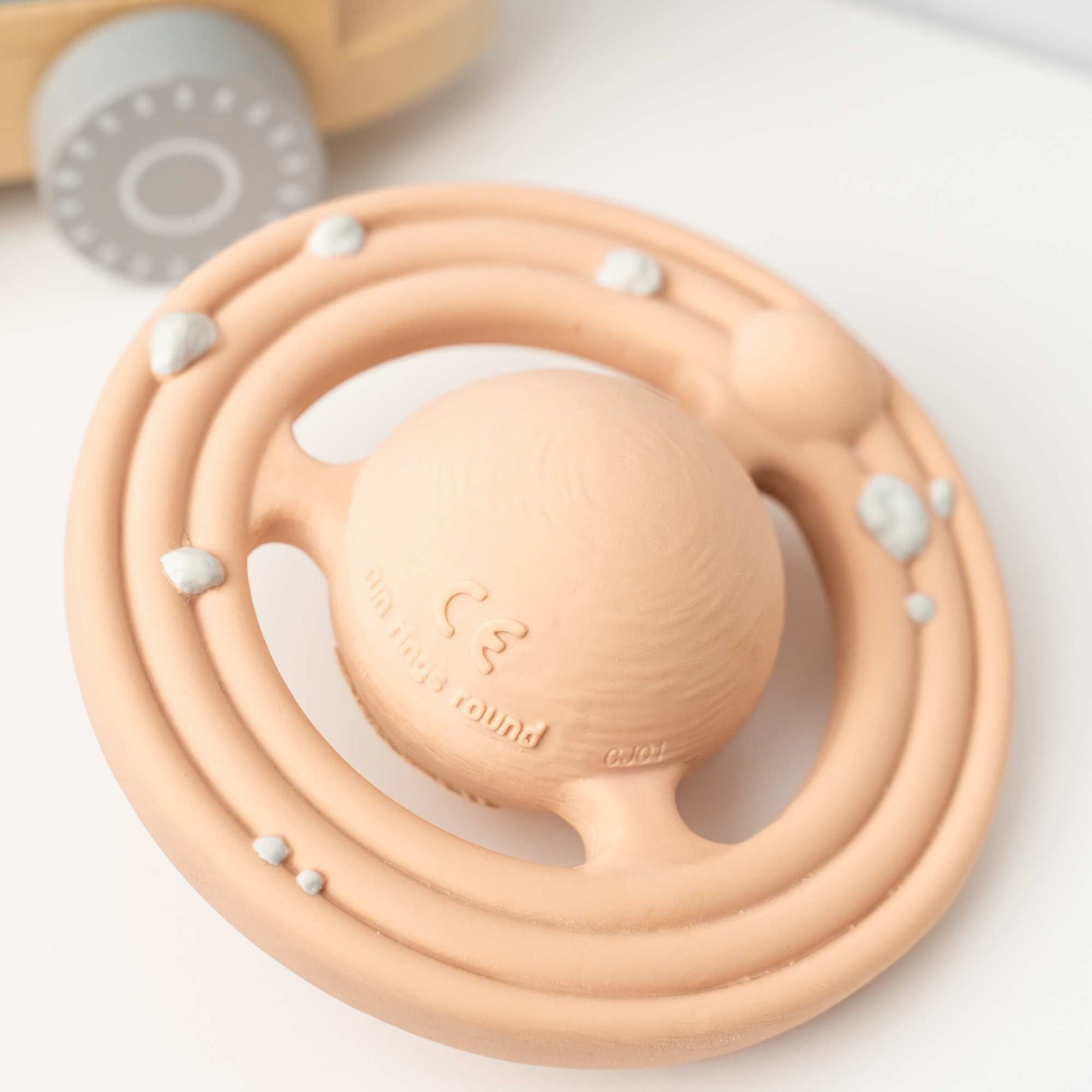 Natural Rubber Space Planet Teether and Bath Toy