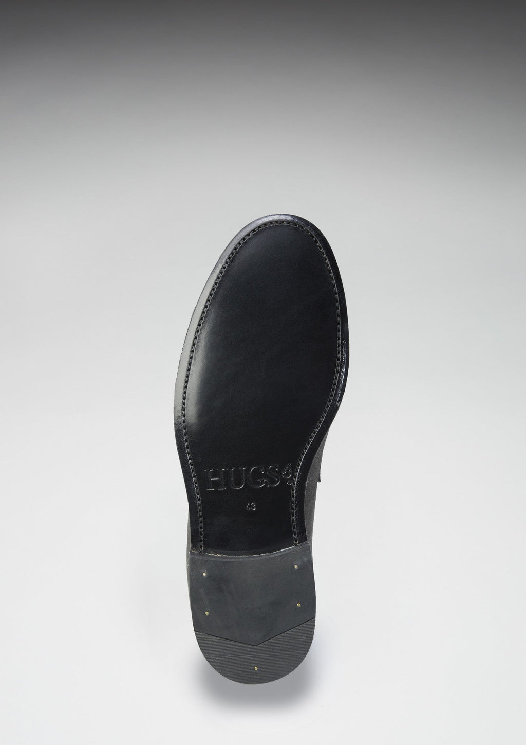 Slate Grey Suede Loafers with Welted Leather Sole