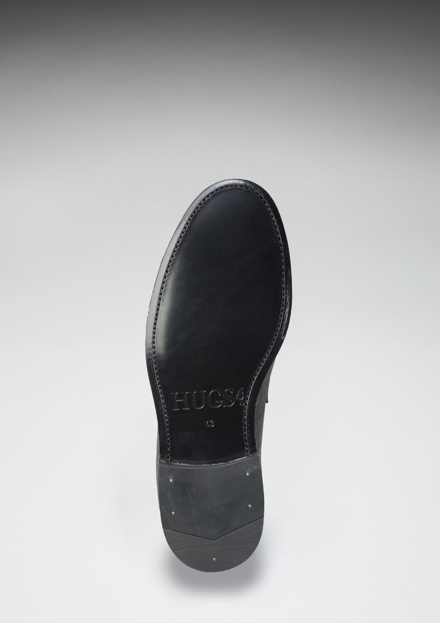 Slate Grey Suede Loafers with Welted Leather Sole