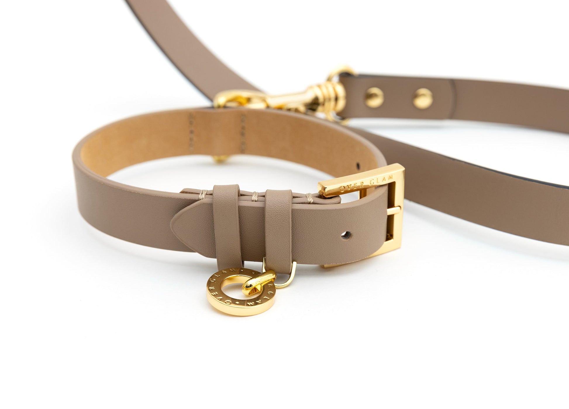 Premium Leather Lead and Collar Set