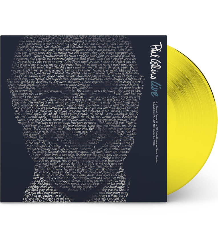 Phil Collins Live Special Edition 12 Inch Yellow Vinyl Album