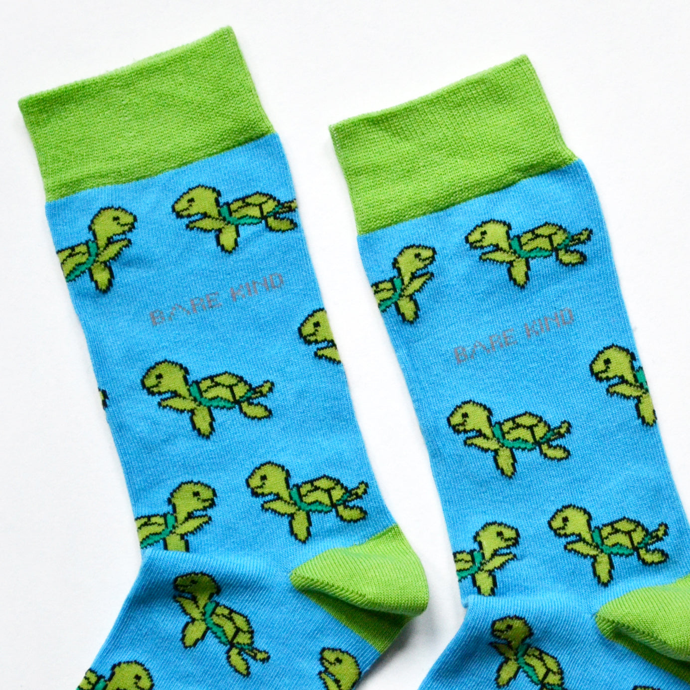 Save the Turtles Bamboo Socks in Sky Blue