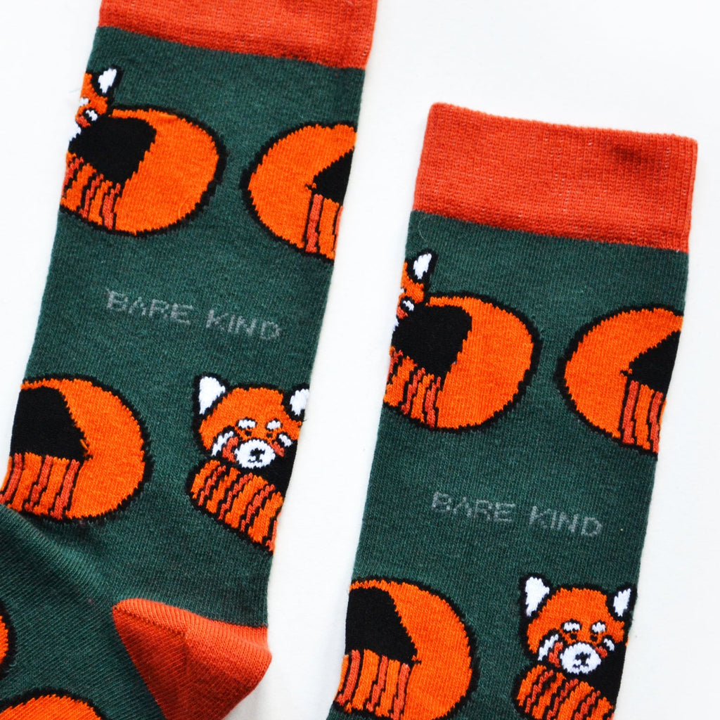 Red Panda Bamboo Socks