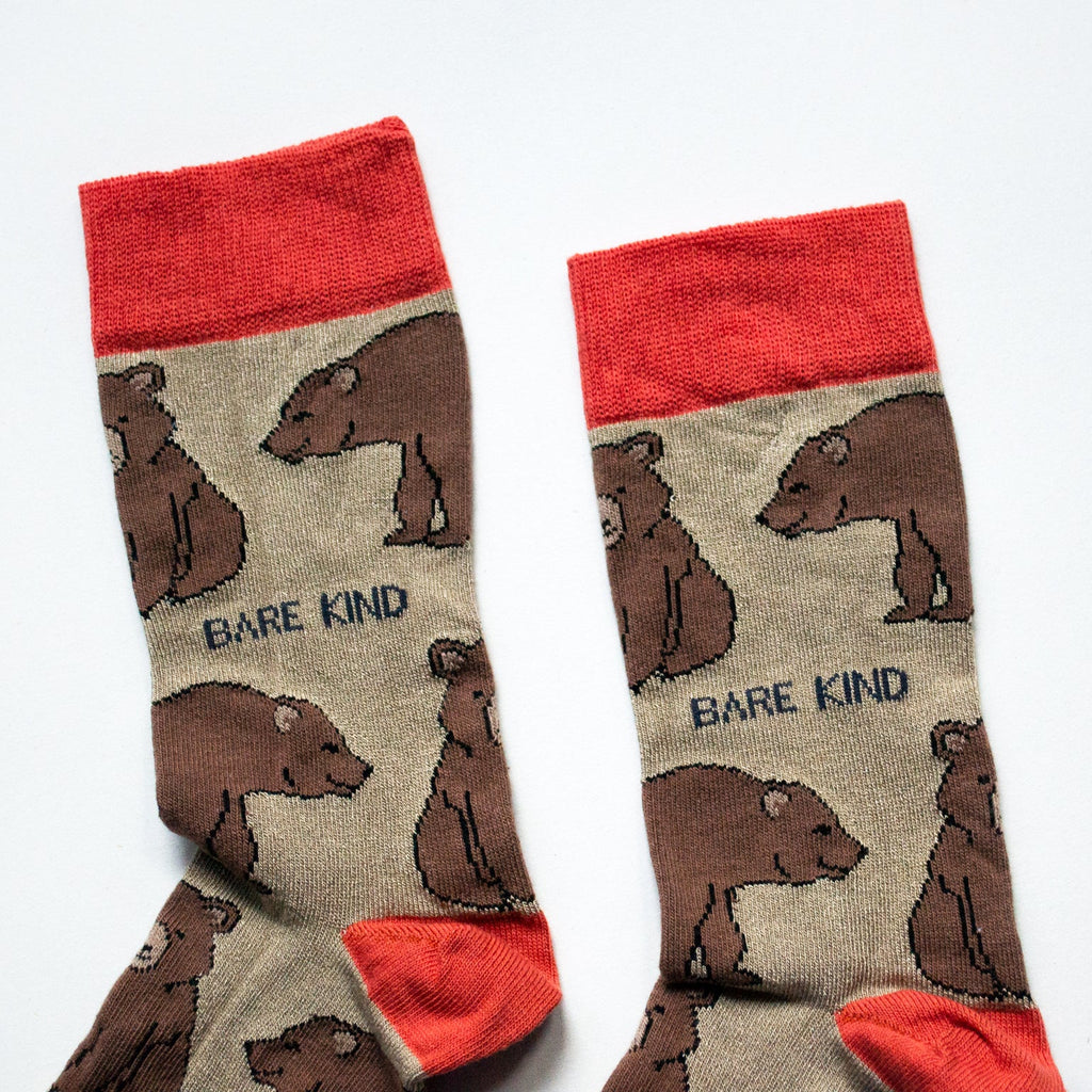 Save the Bears Bamboo Socks in Brown