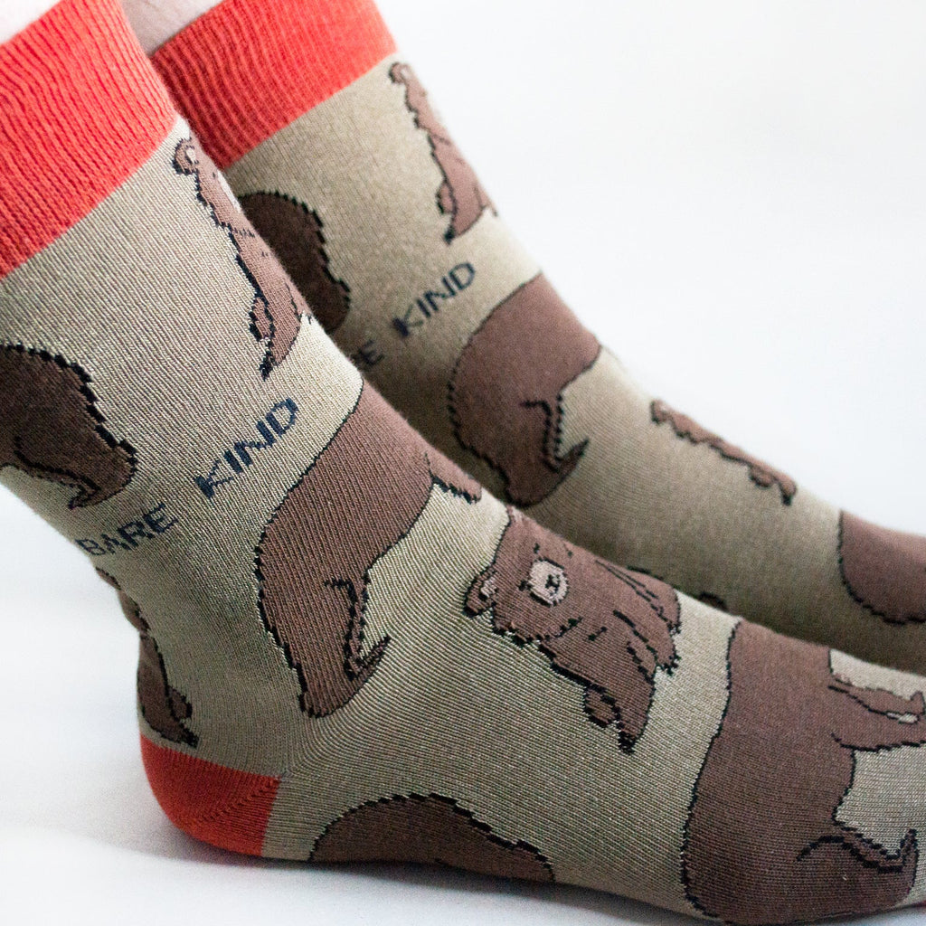 Save the Bears Bamboo Socks in Brown