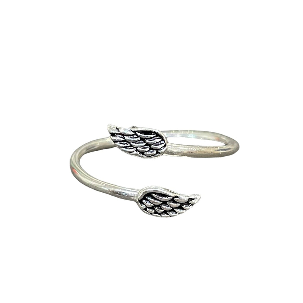 Angel Wing Wrap Ring in Sterling Silver