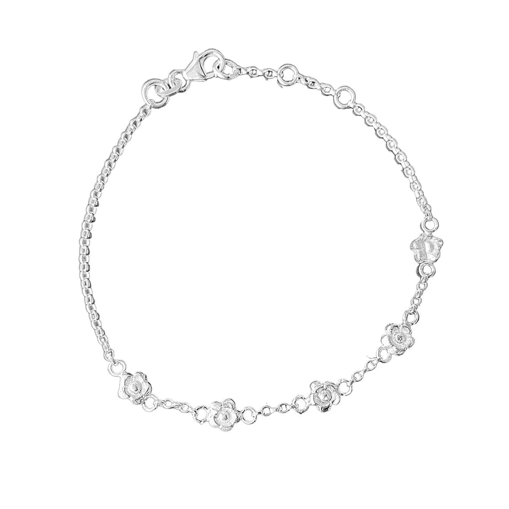 Recycled Silver Daisy Chain Bracelet