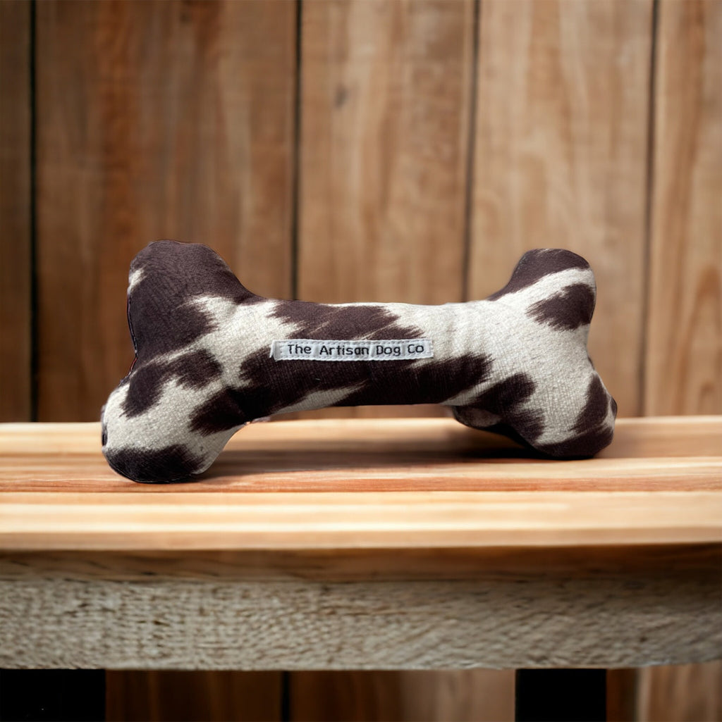 Handcrafted Squeaky Dog Bone Toy