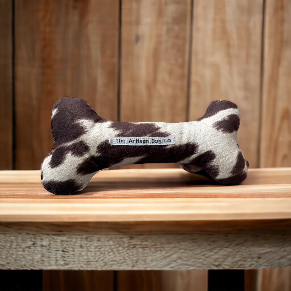 Handcrafted Squeaky Dog Bone Toy