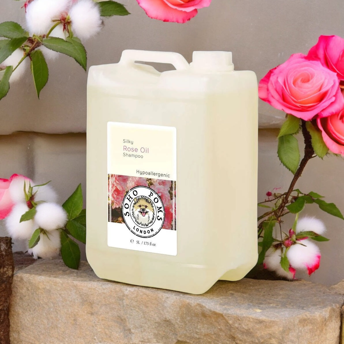 Rose Oil Shampoo for Dogs 5L