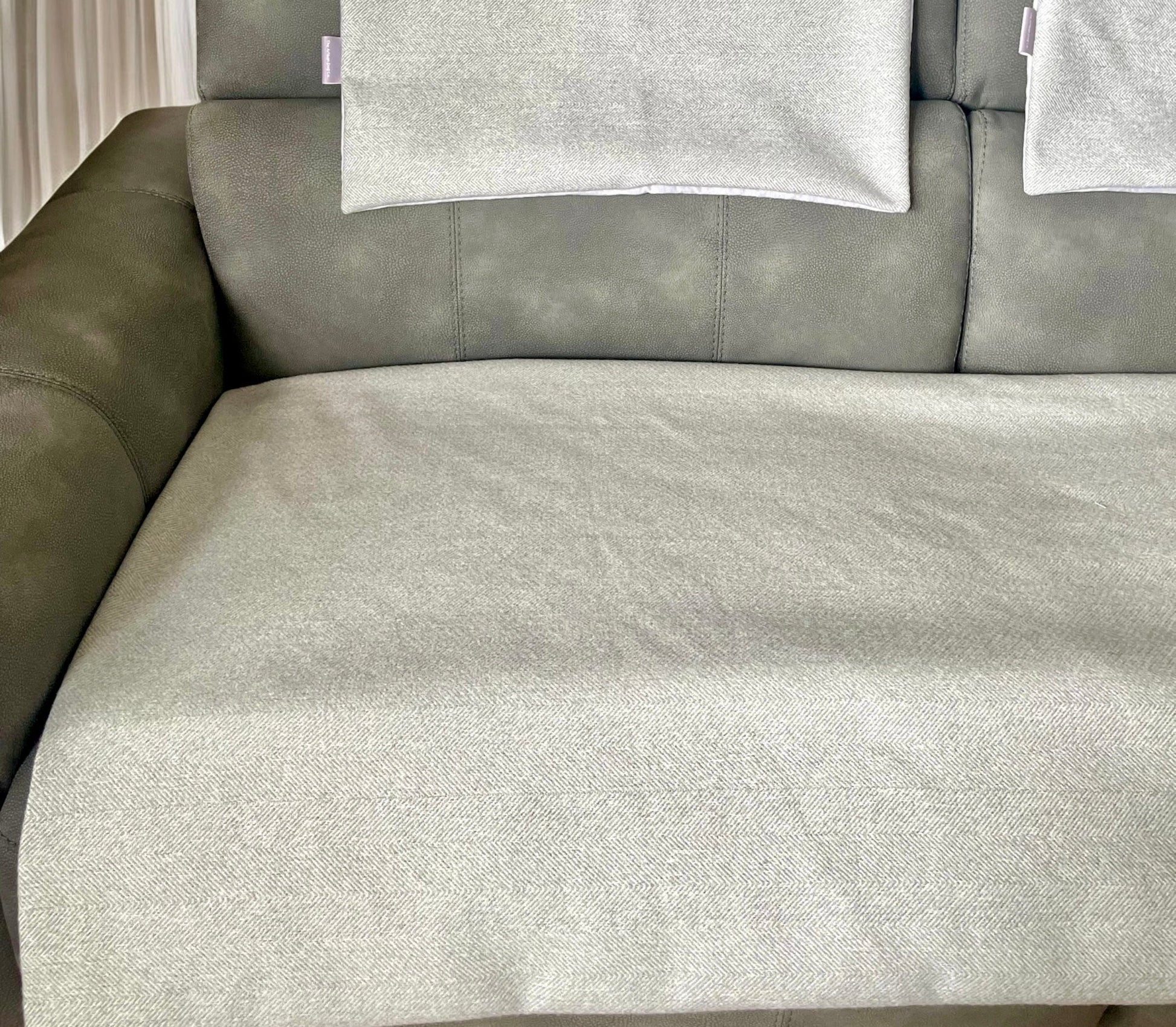 Handcrafted Pet Blanket Throw in Herringbone