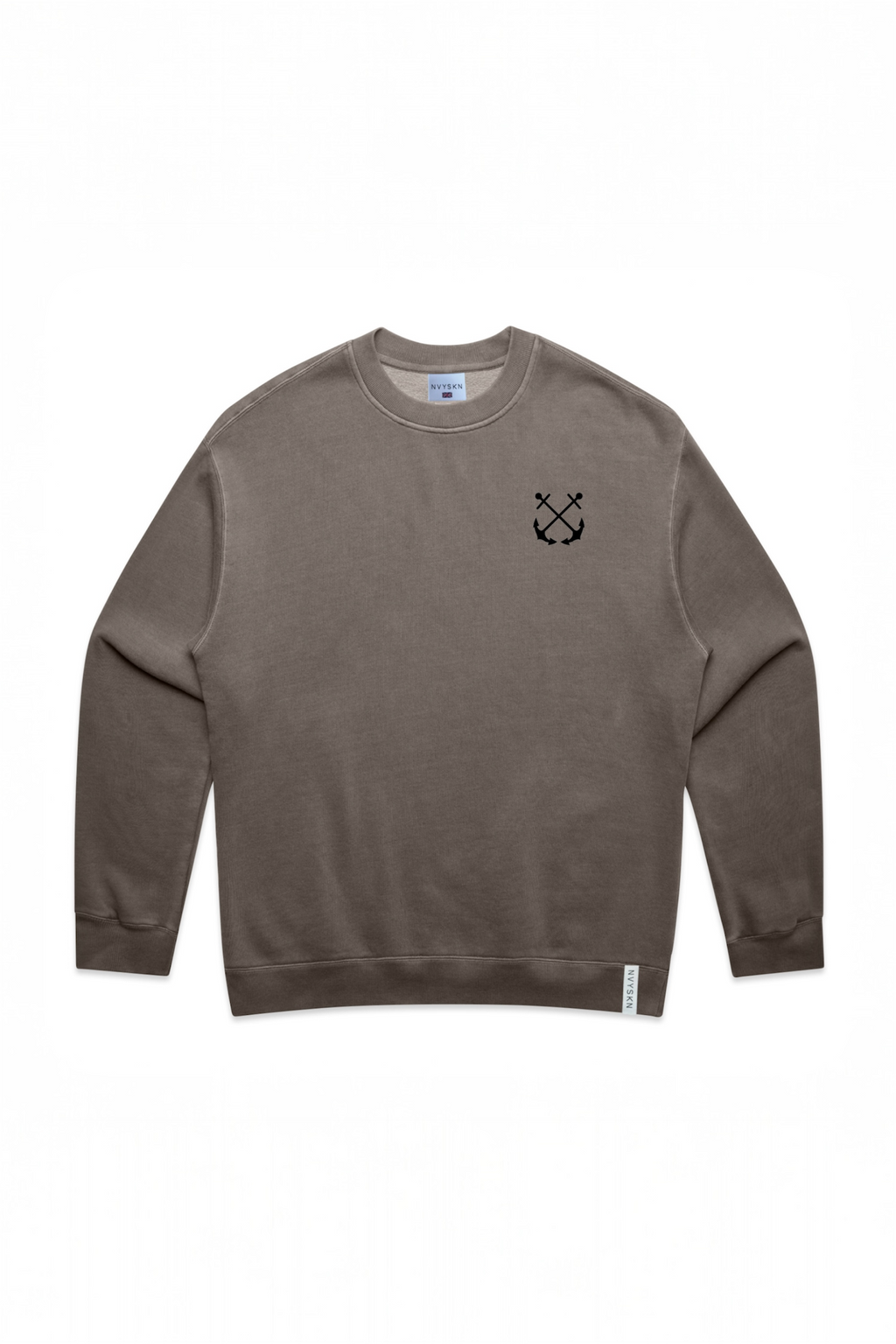 Mens Crossed Anchor Jumper Navy