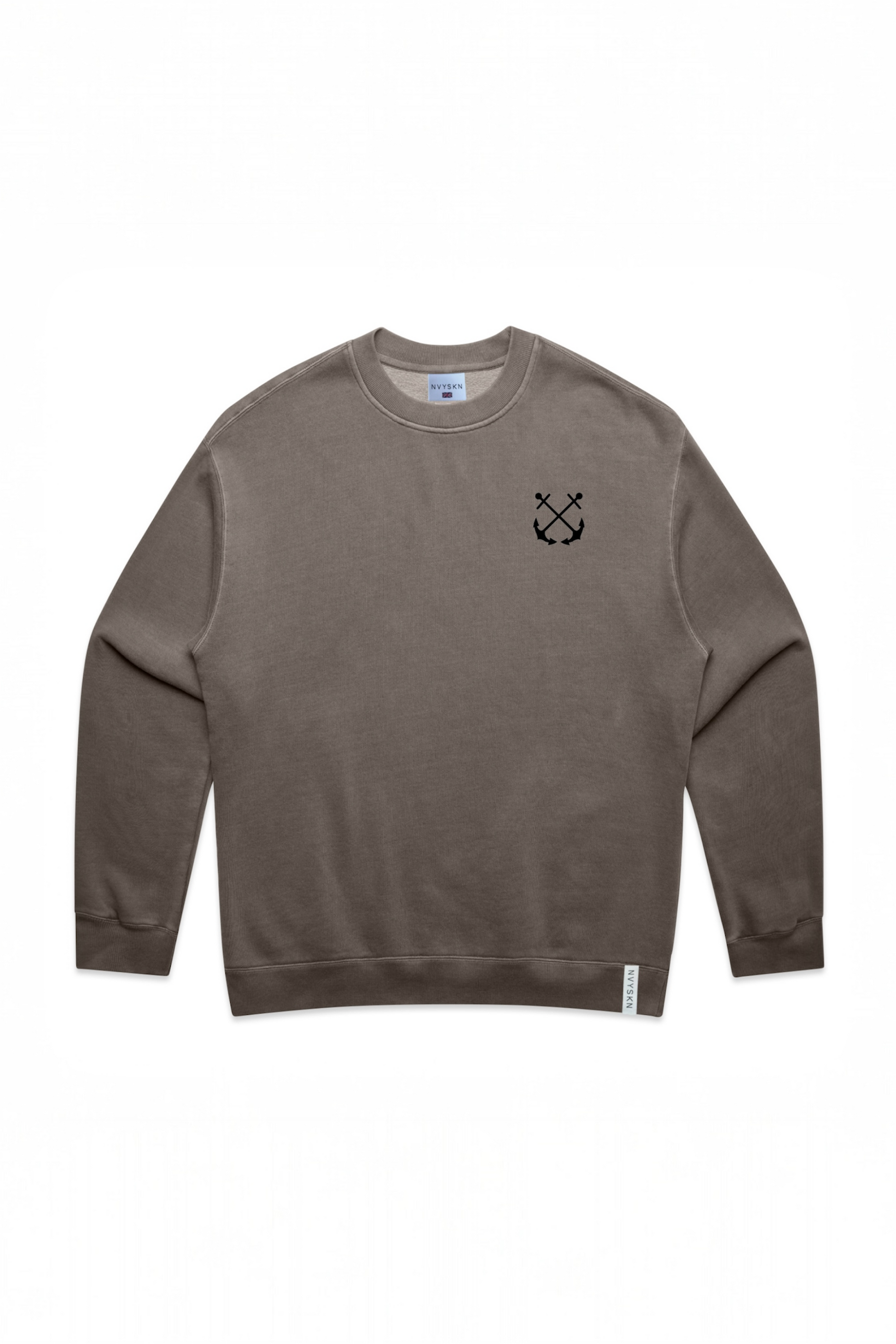 Mens Crossed Anchor Jumper Navy