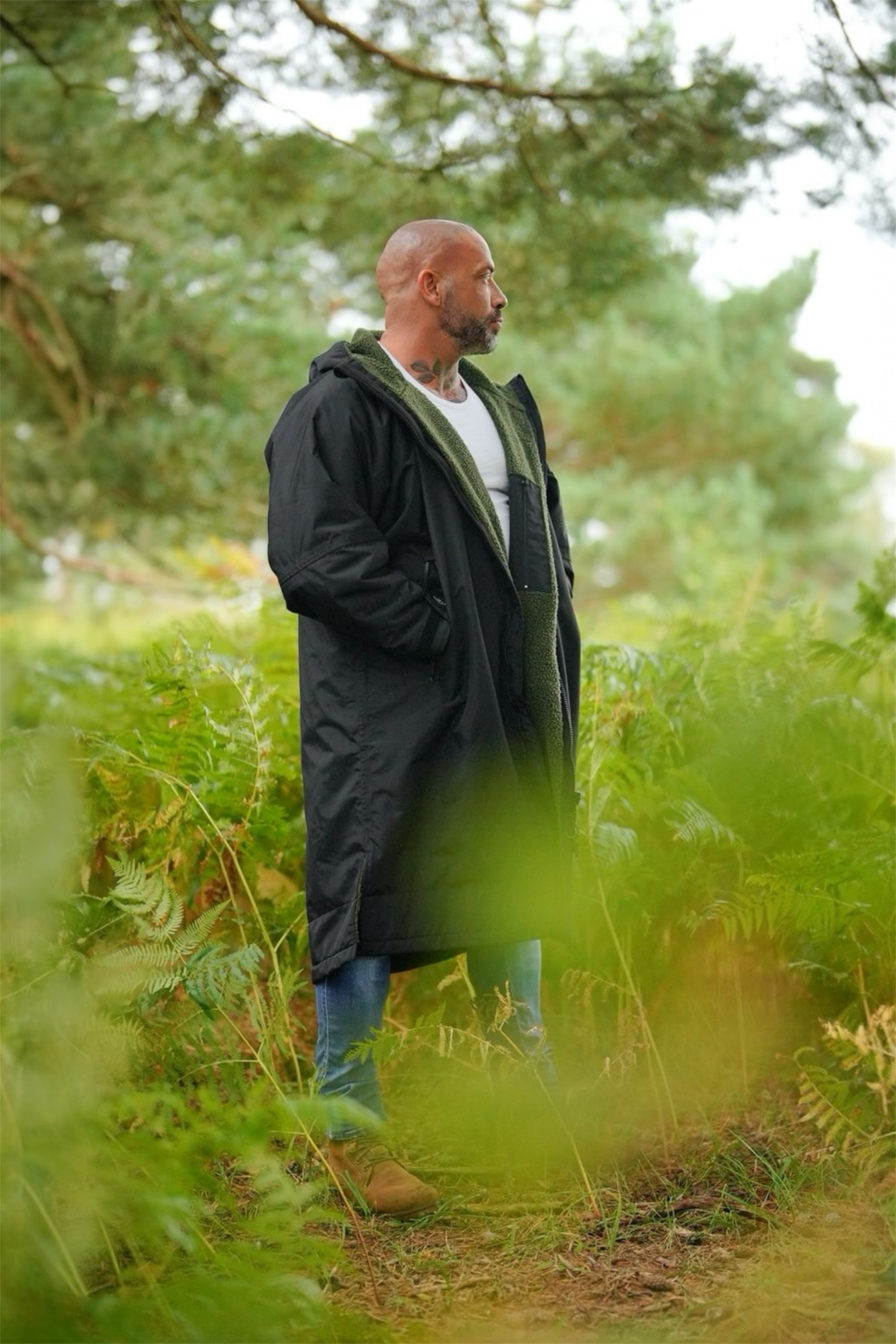 Parka Wear Anywhere Changing Coat Long Sleeve Black