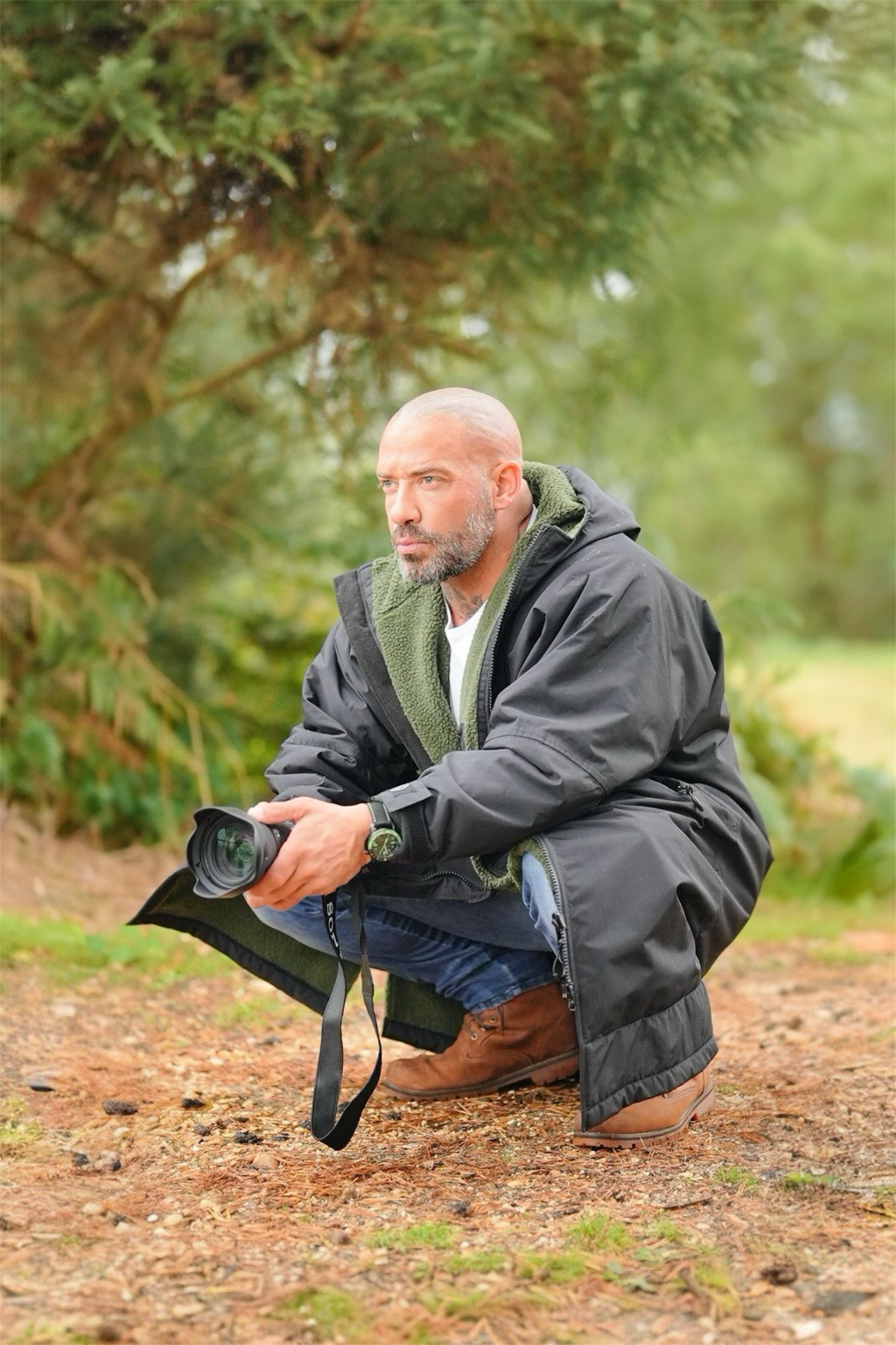 Parka Wear Anywhere Changing Coat Long Sleeve Black