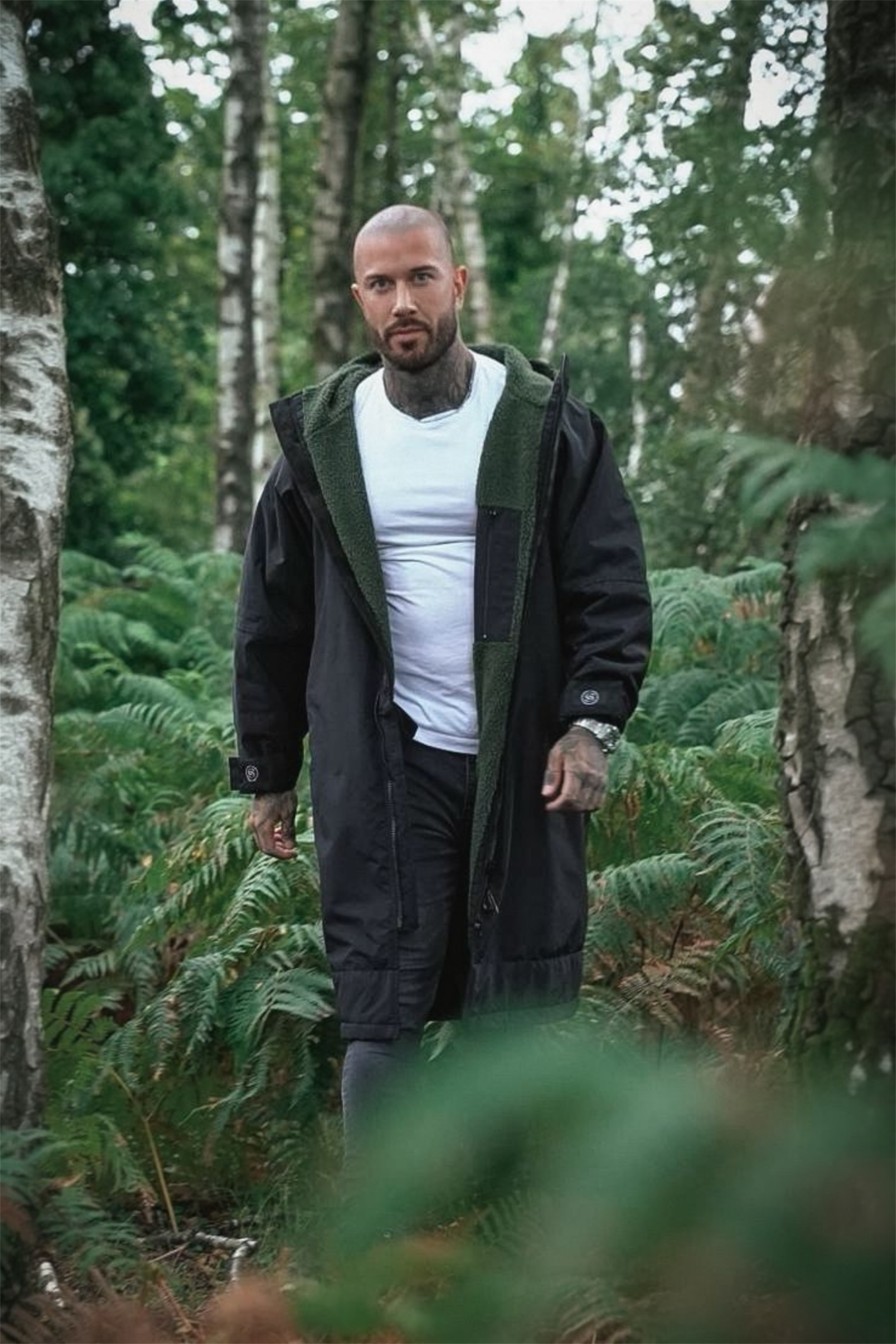 Parka Wear Anywhere Changing Coat Long Sleeve Black