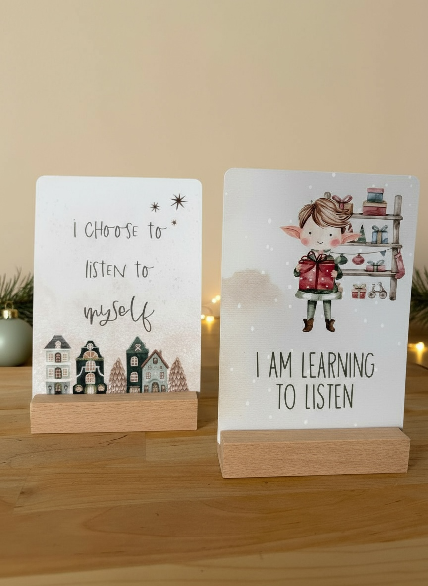Festive Affirmation Duo Cards for Adults and Children