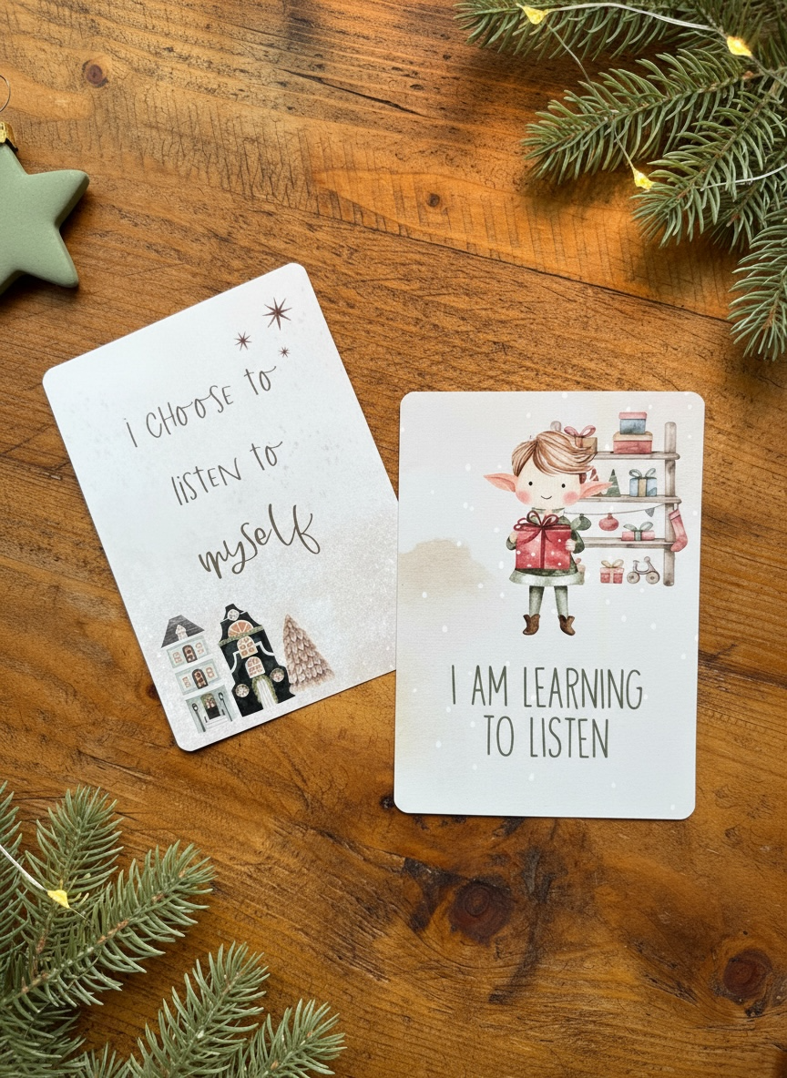 Festive Affirmation Duo Cards for Adults and Children