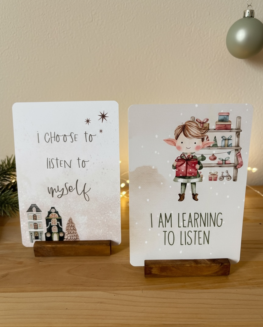 Festive Affirmation Duo Cards for Adults and Children
