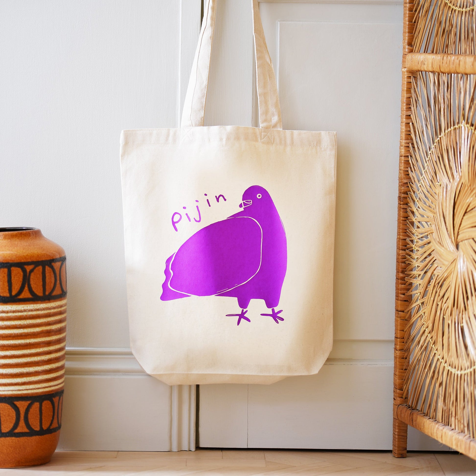 Pijin Tote Bag for Pigeon Lovers
