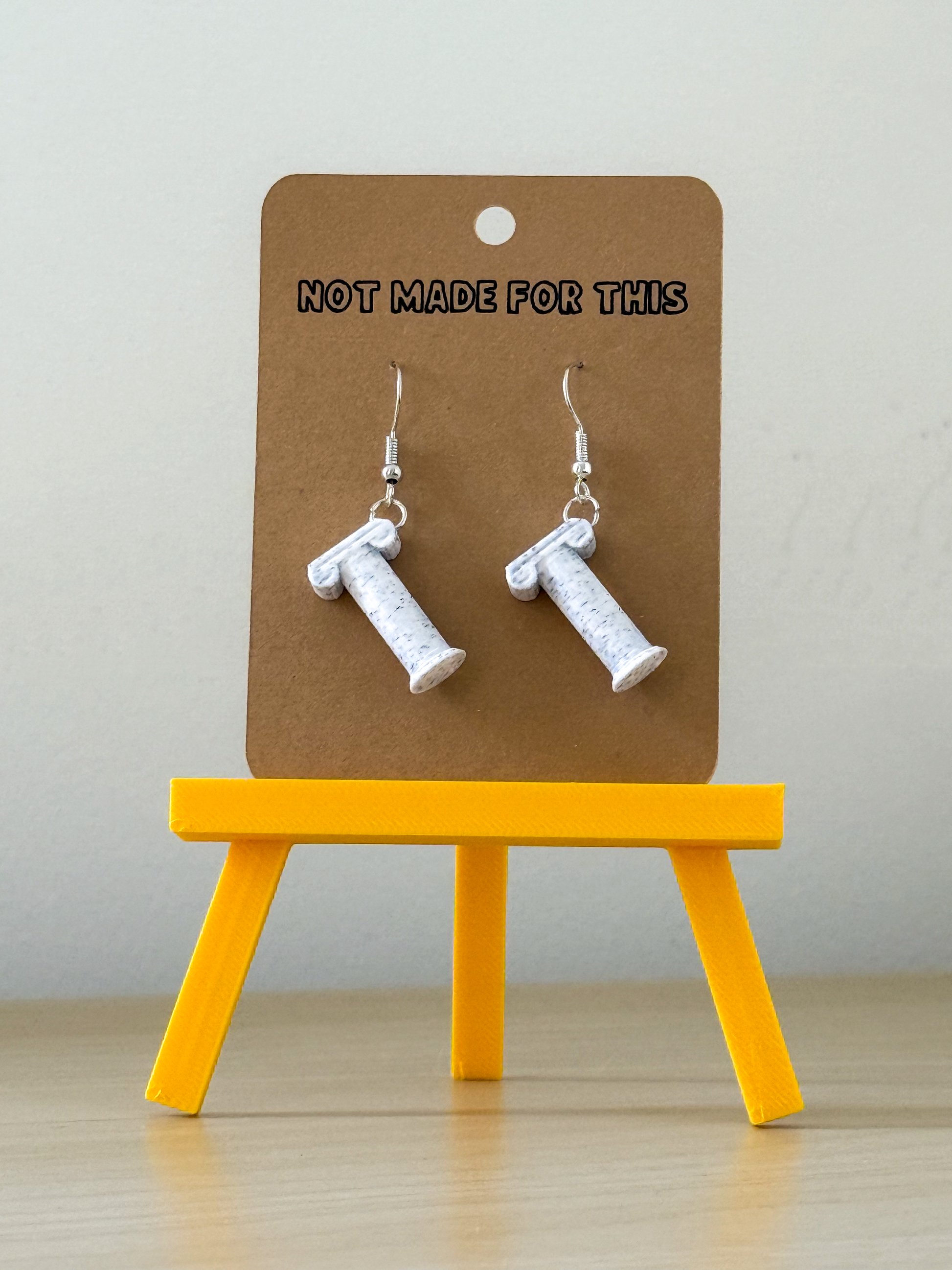 Pillar Earrings Gothic Hanging