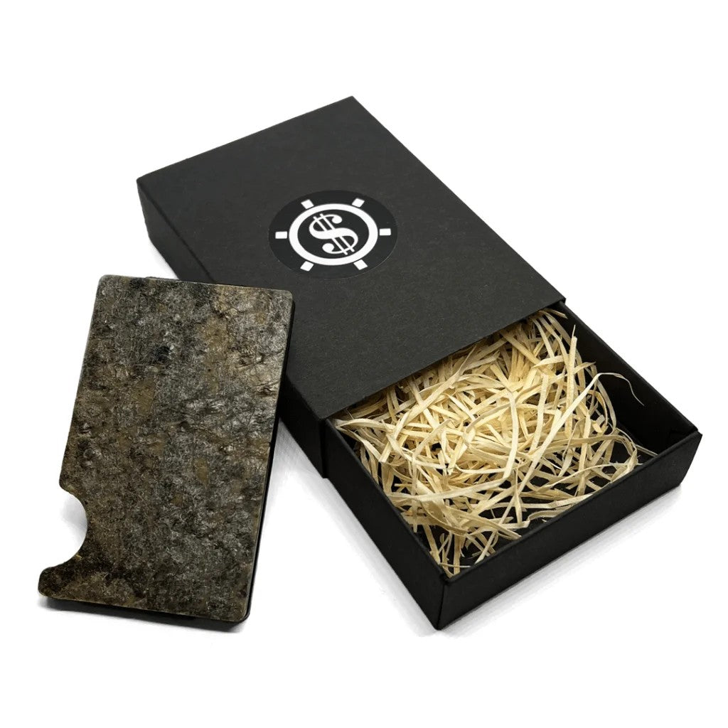 Pime Kõrb Slate Stone Cardholder – Elegant & Eco-Friendly by Seif Design at www.brixbailey.com