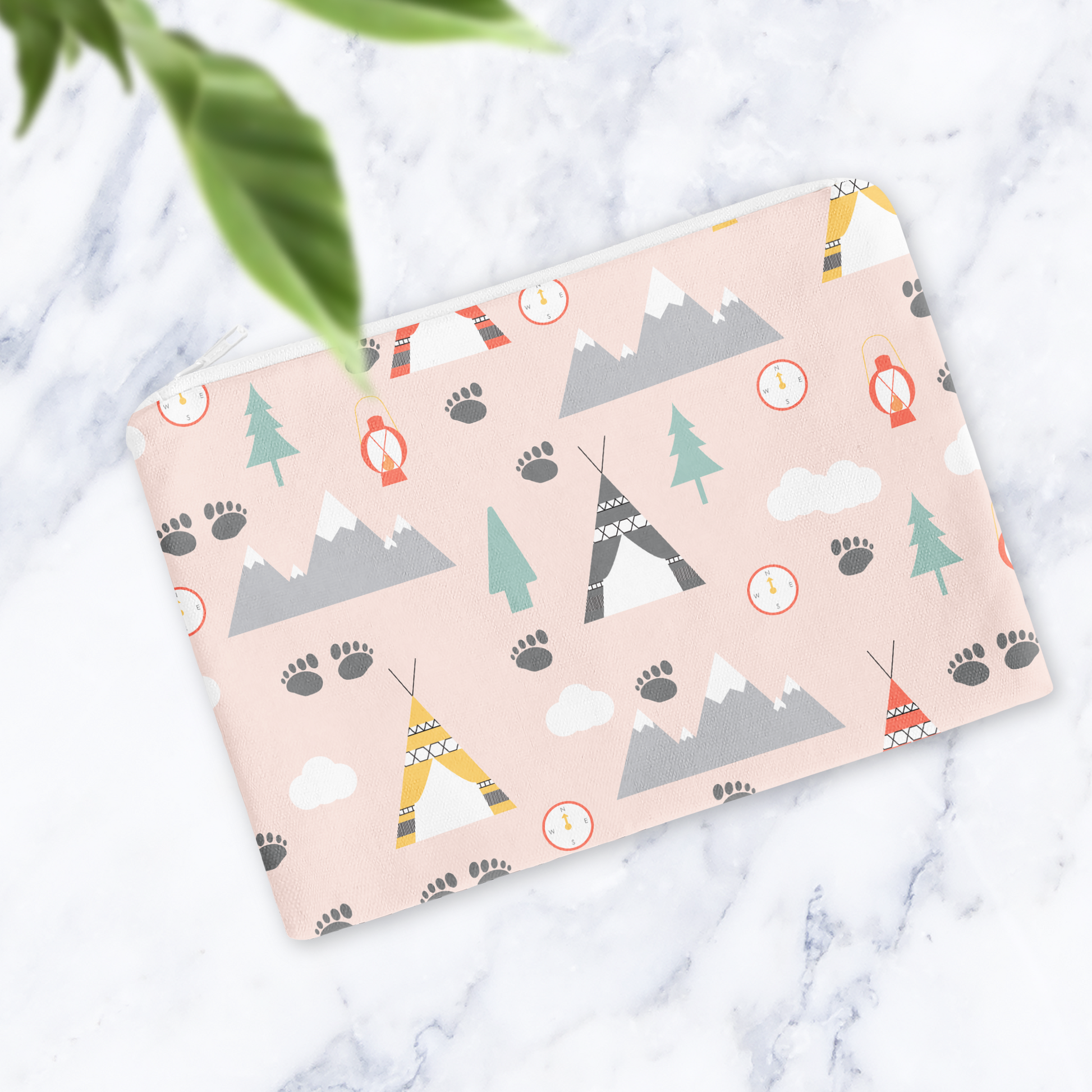 Adventure Explorer Makeup Bag Wilderness Theme Travel Pouch