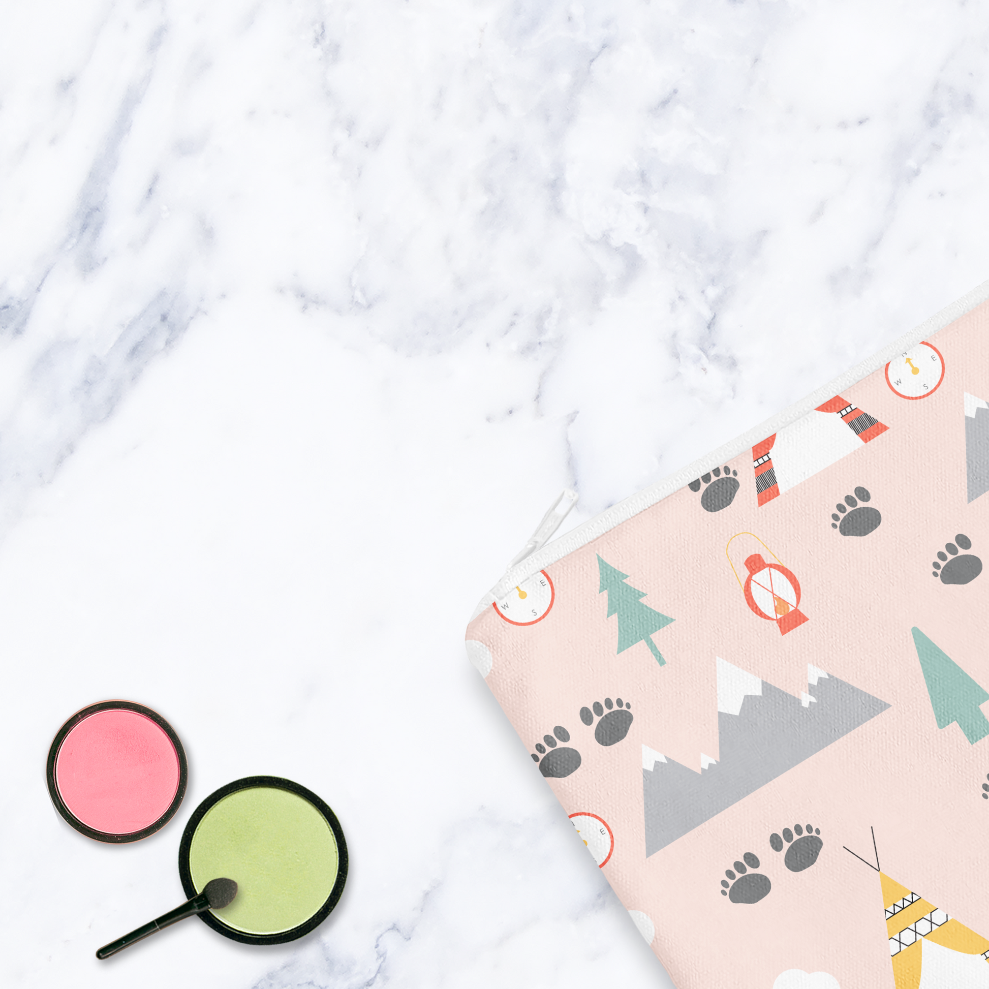 Adventure Explorer Makeup Bag Wilderness Theme Travel Pouch