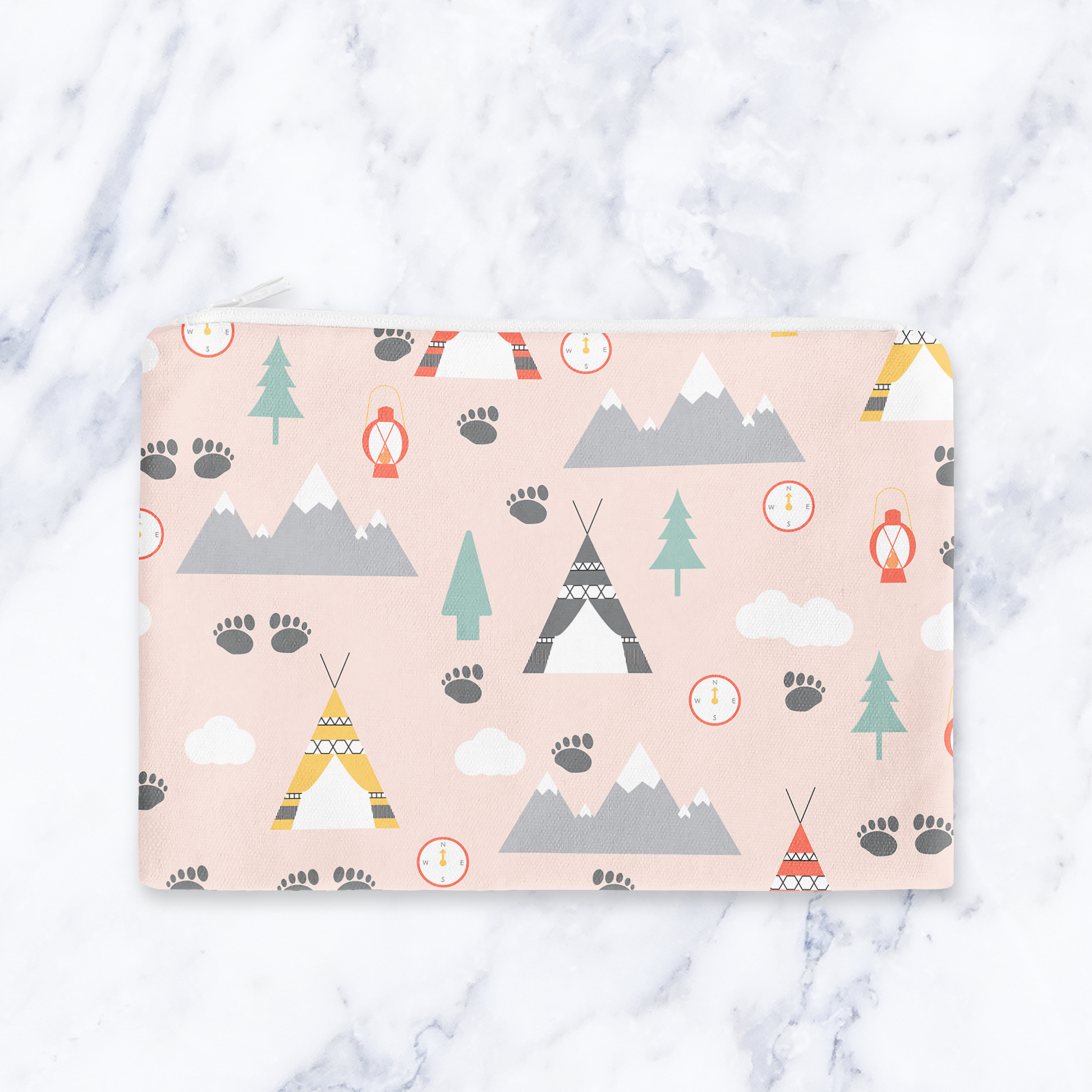 Adventure Explorer Makeup Bag Wilderness Theme Travel Pouch