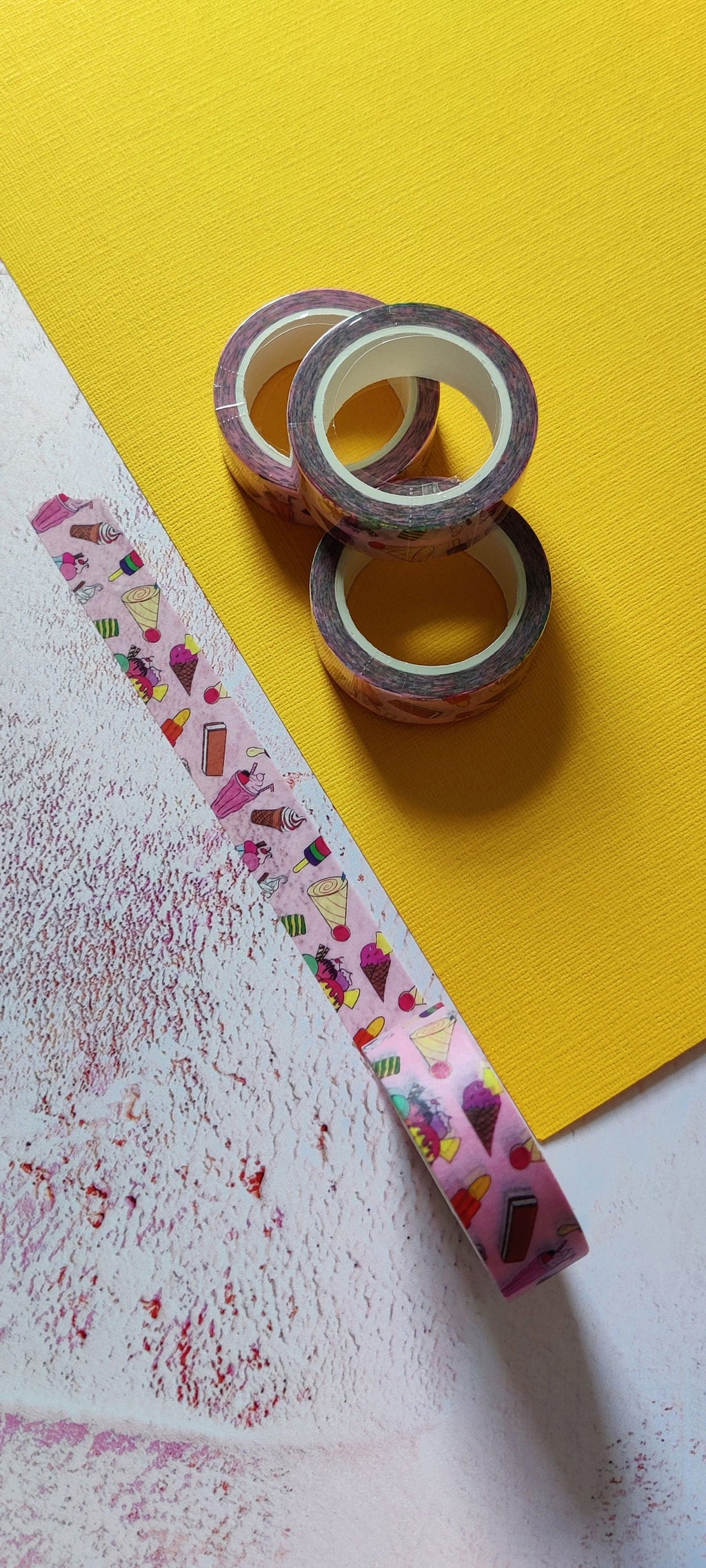 Pink Ice Cream Washi Tape