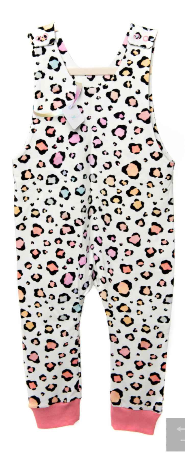 Pastel Leopard Romper for Babies and Children