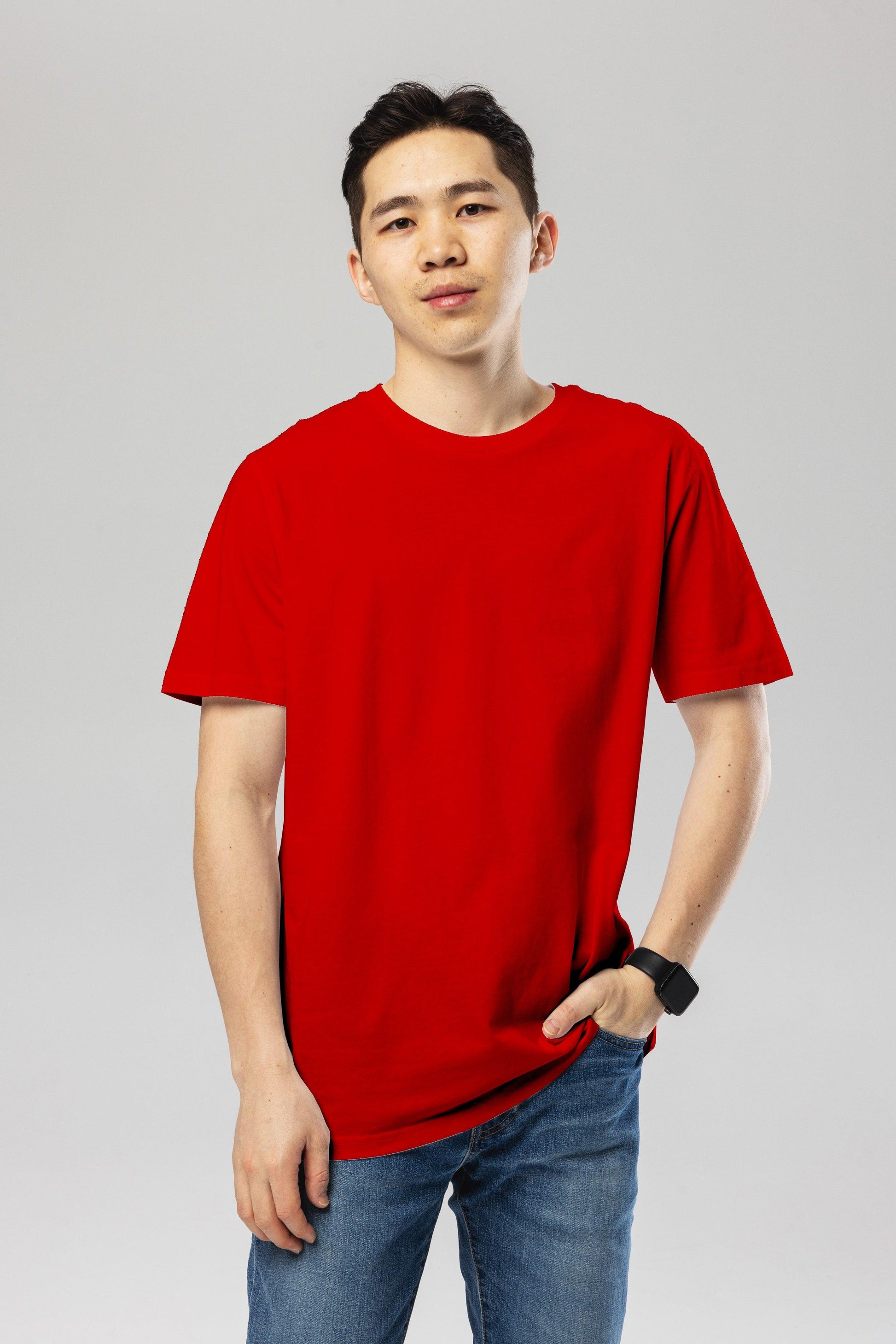 Red Organic Cotton T-Shirt Unisex