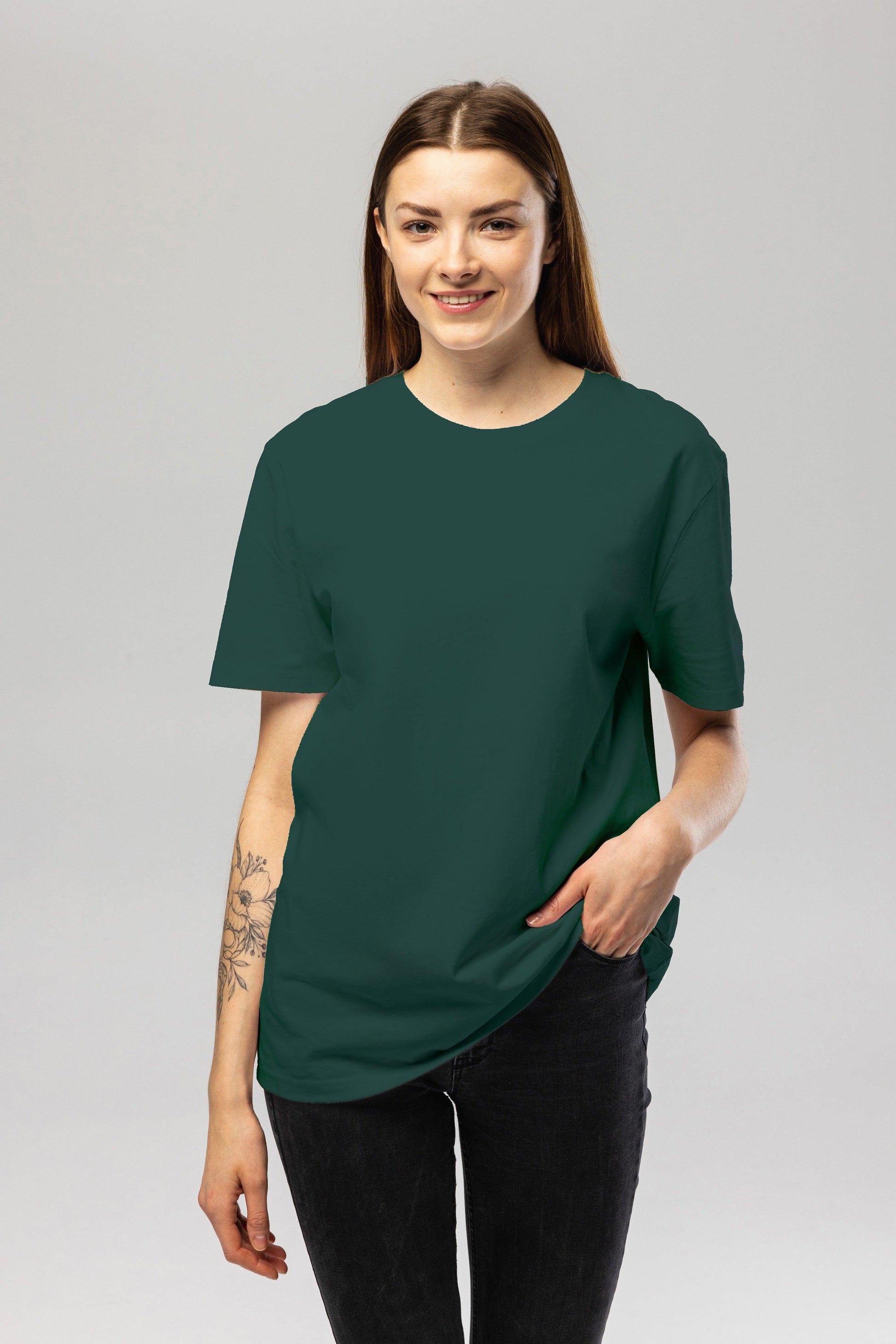 Dark Green Organic Cotton T-Shirt