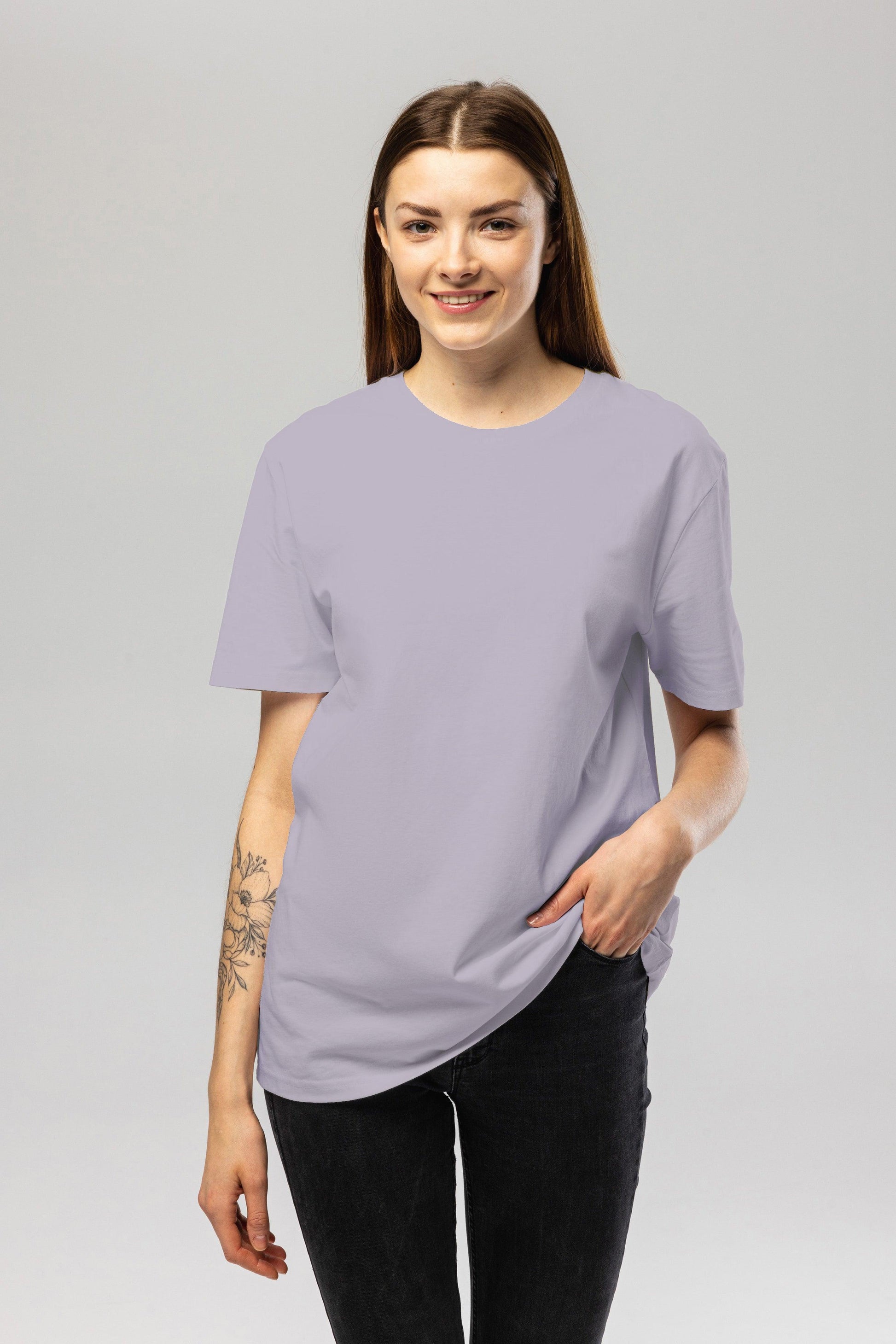 Lavender Organic Cotton T Shirt Unisex