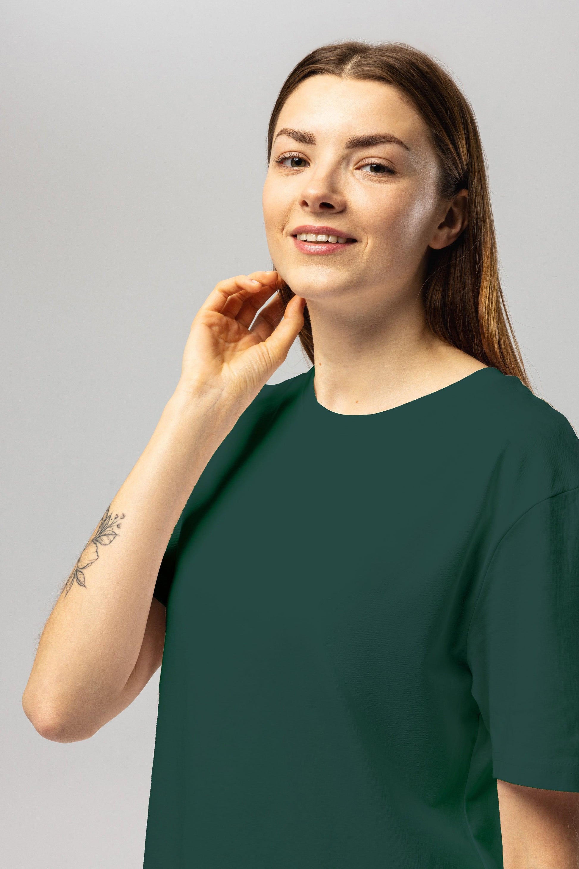 Dark Green Organic Cotton T-Shirt