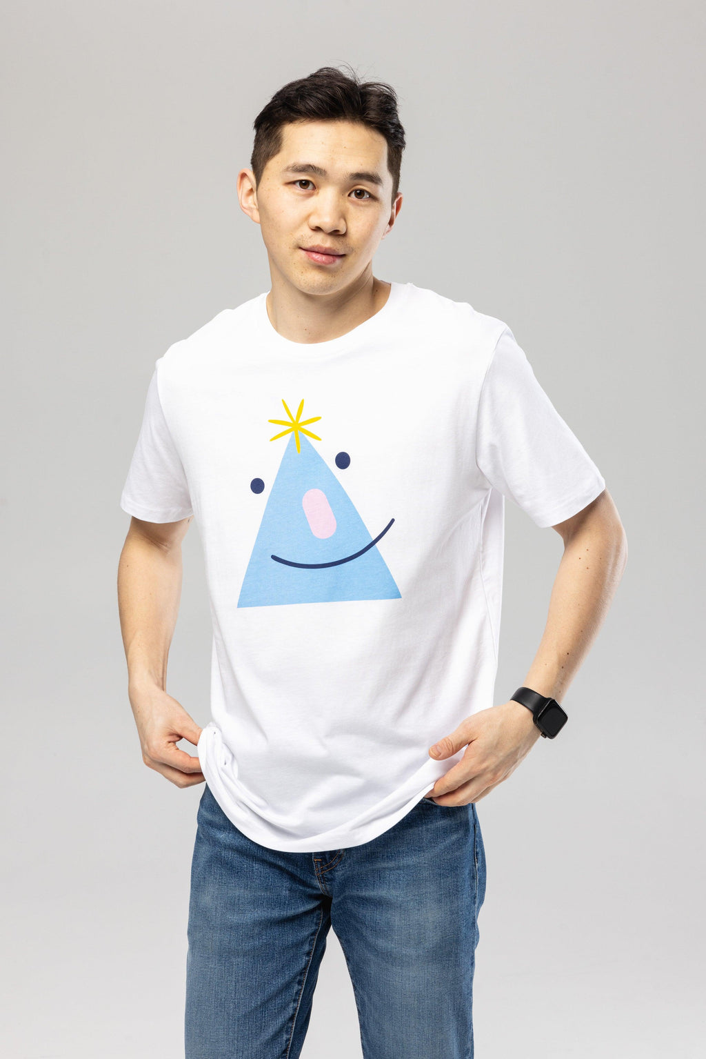 Happy Triangle Organic Cotton T-Shirt