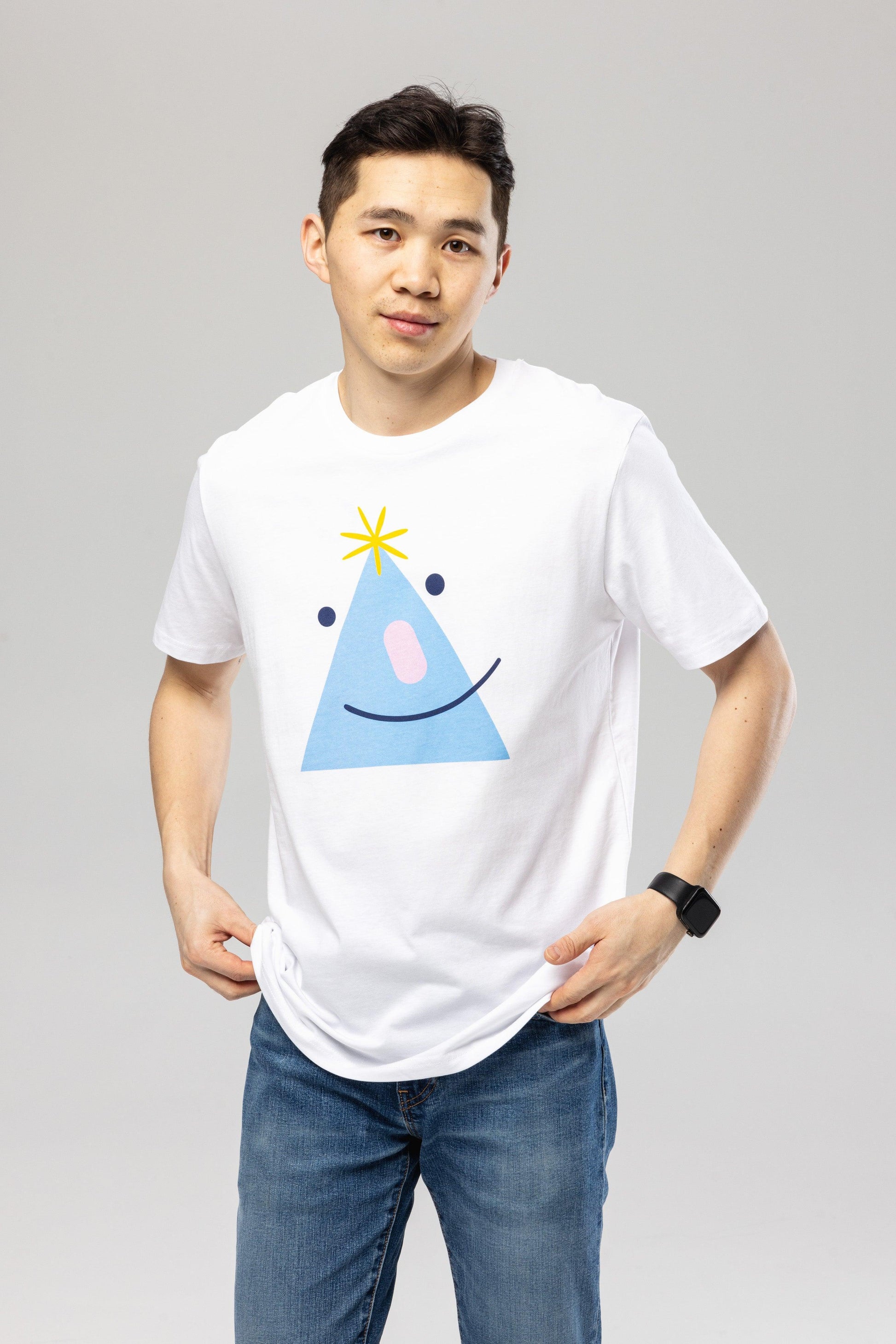 Happy Triangle Organic Cotton T-Shirt