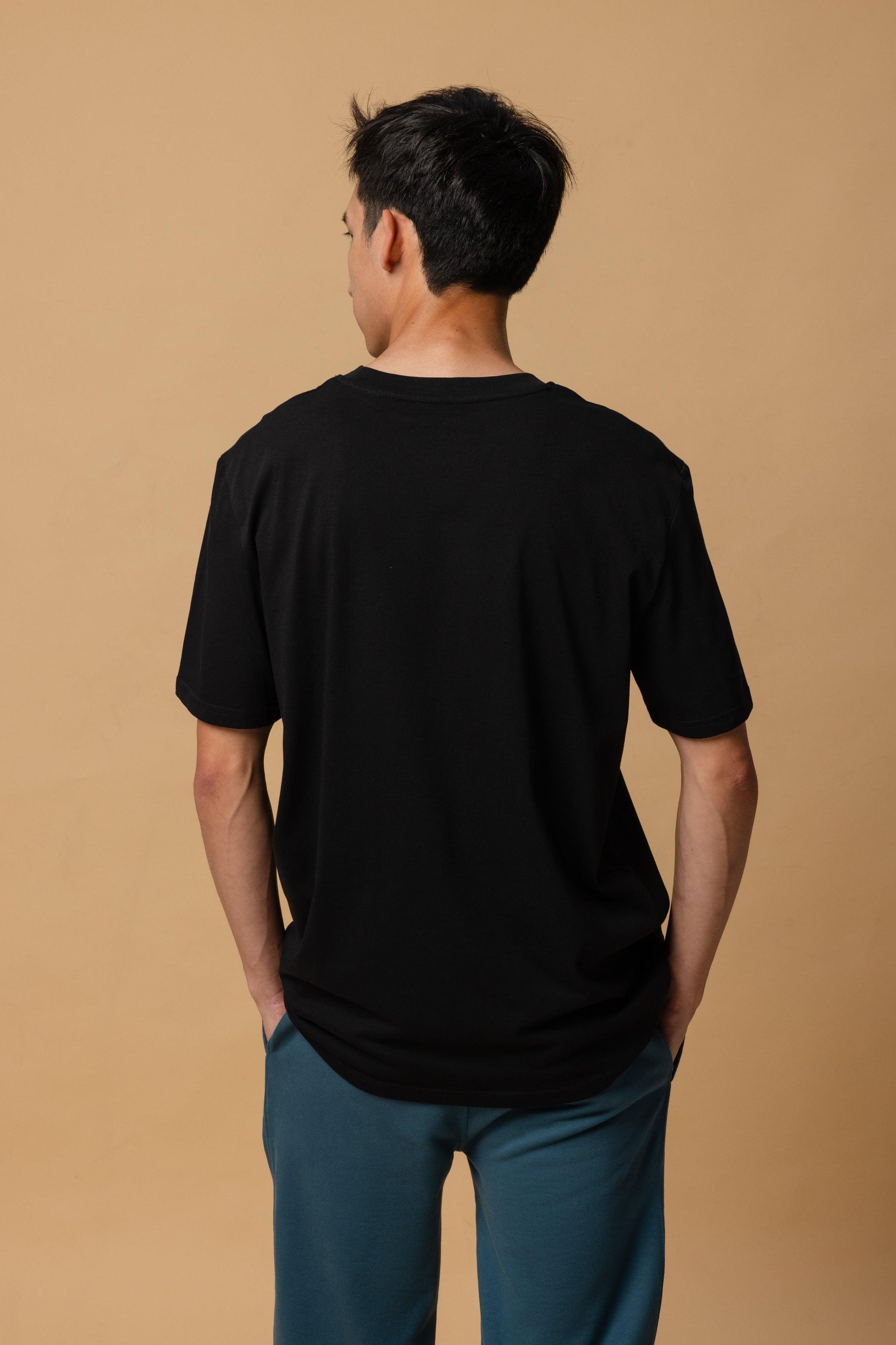 Rainbow Skull Embroidered Organic Cotton T-Shirt