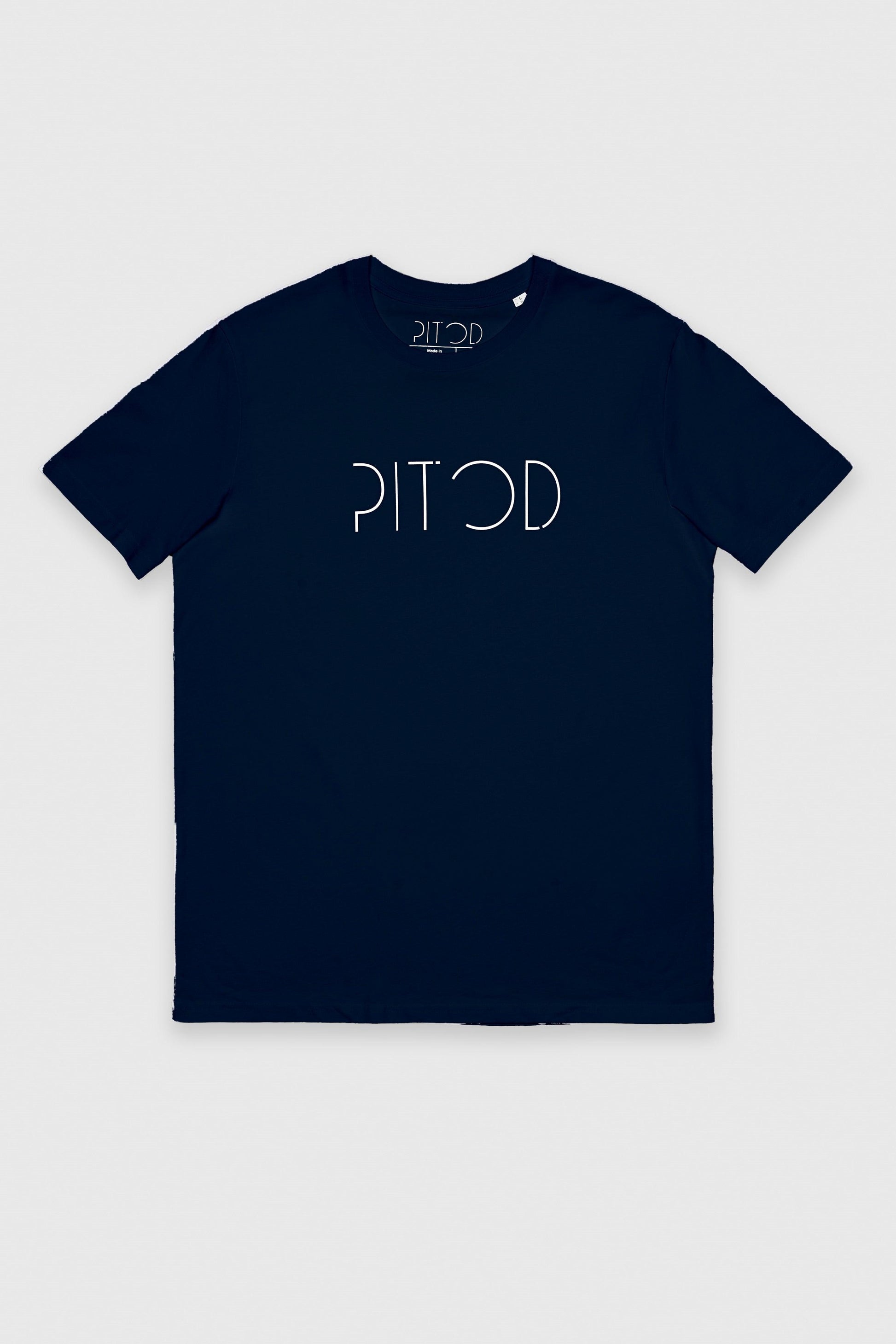 Organic Cotton Logo T Shirt Navy