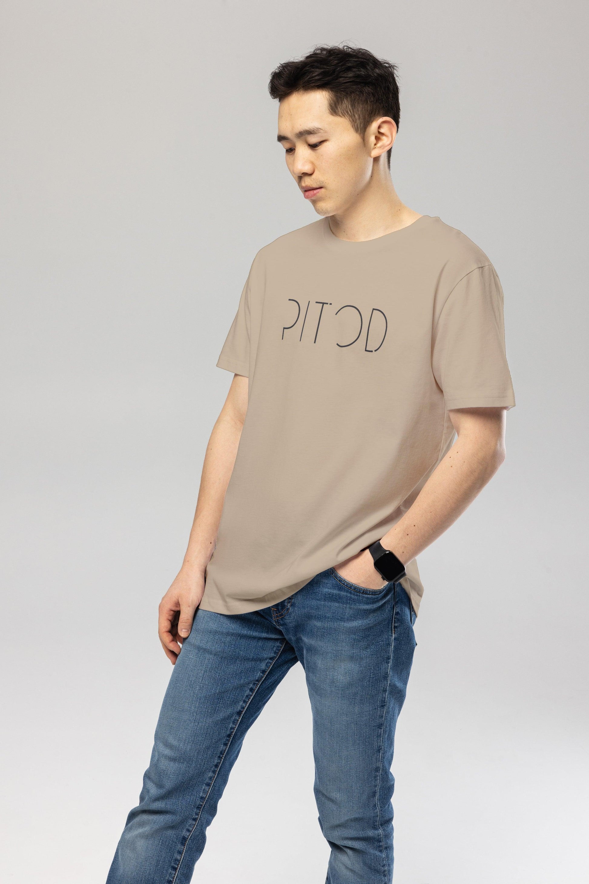 Organic Cotton Logo T-Shirt in Desert Dust