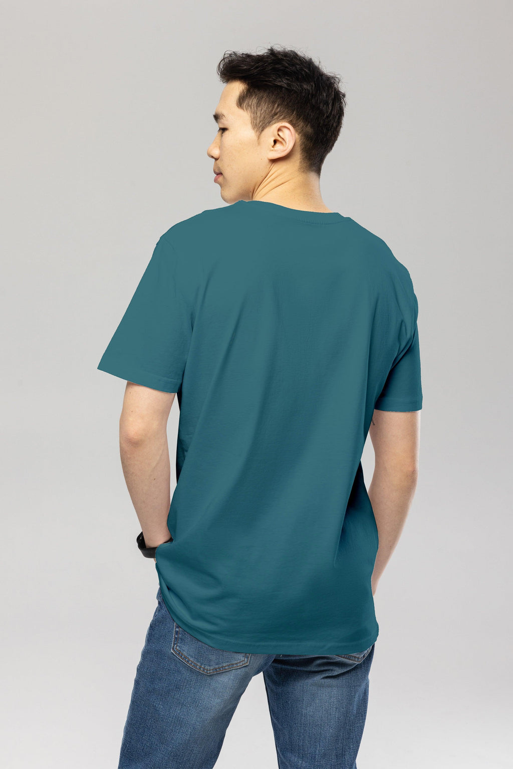 Organic Logo T-Shirt in Stargazer