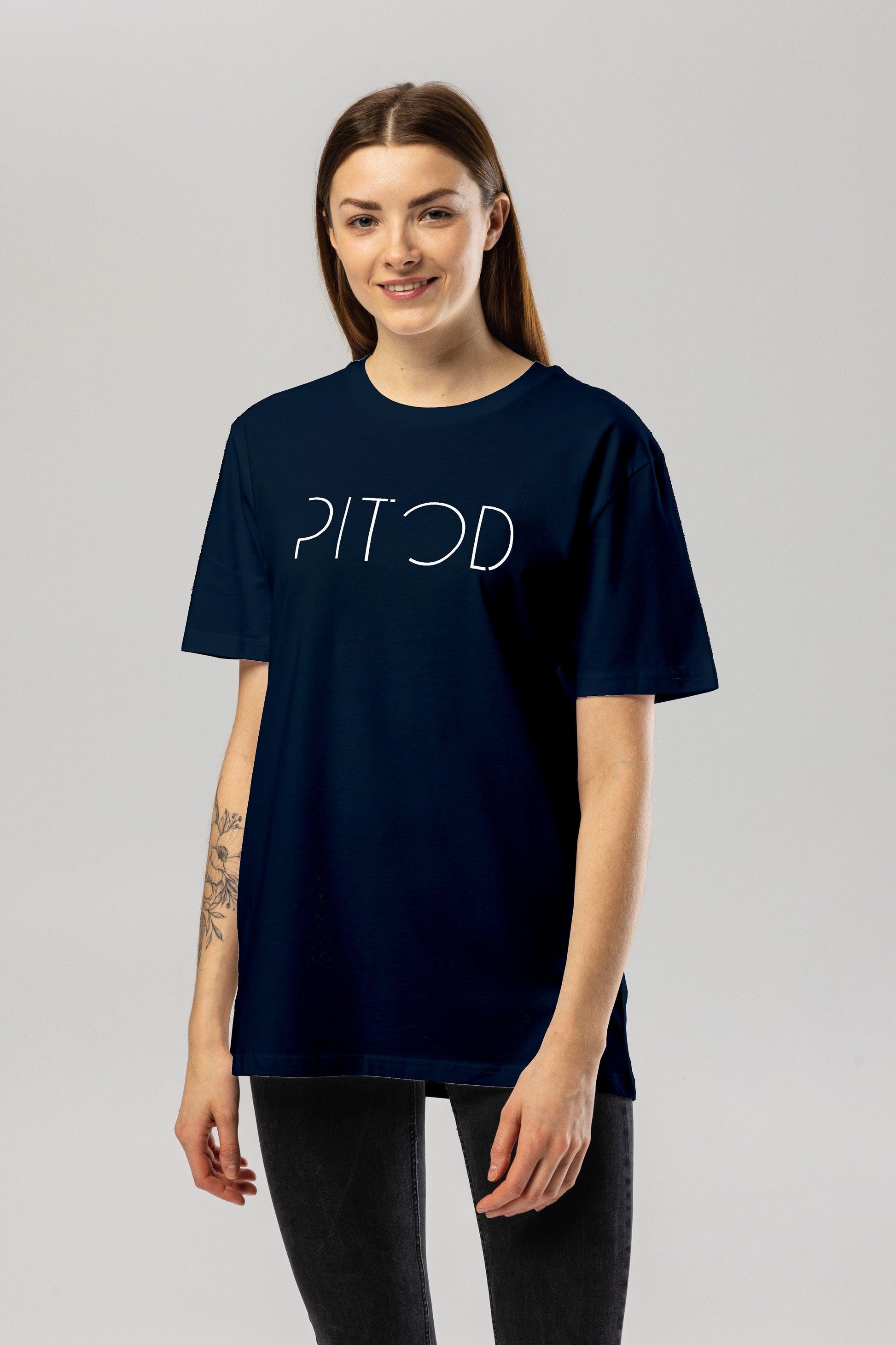 Organic Cotton Logo T Shirt Navy