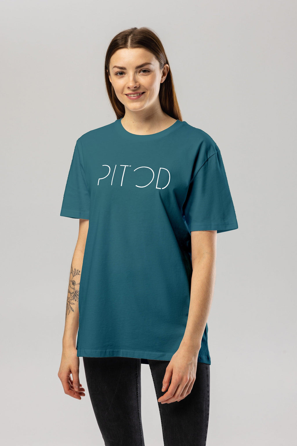 Organic Logo T-Shirt in Stargazer