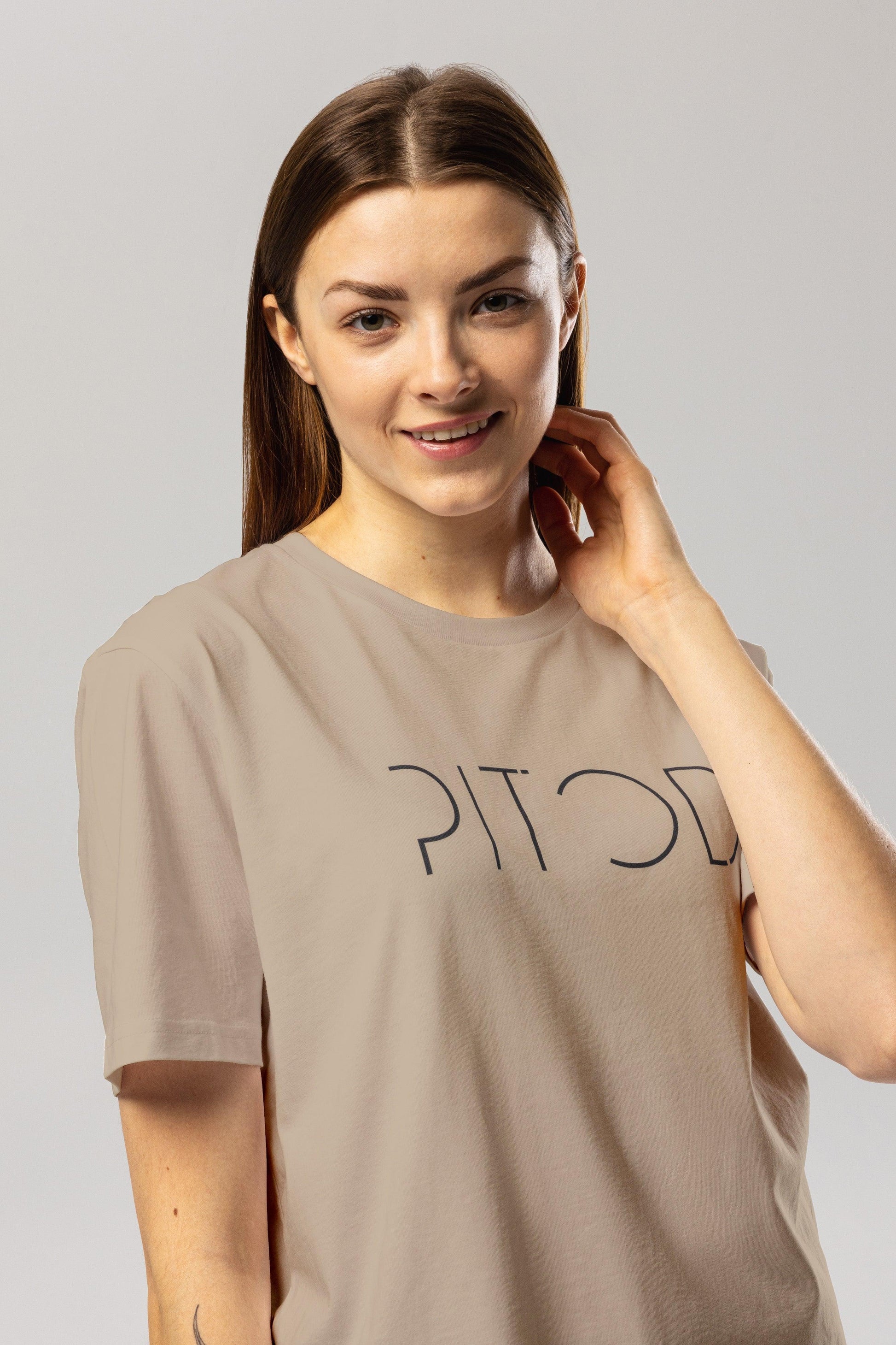 Organic Cotton Logo T-Shirt in Desert Dust