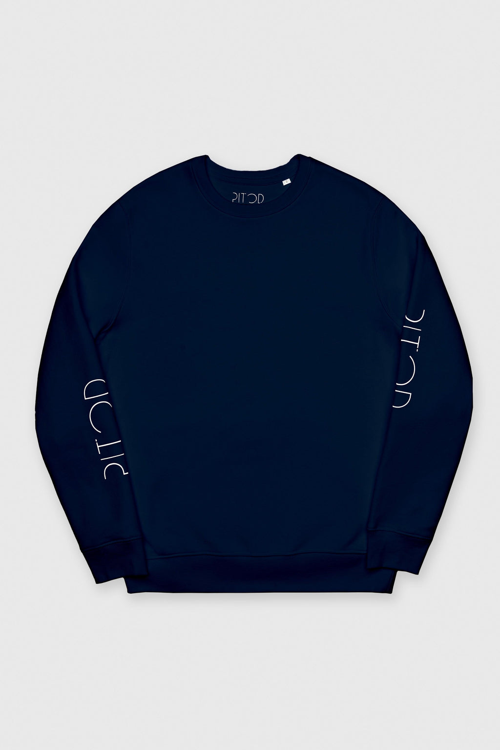 Organic Cotton Sleeve Sweatshirt in Navy