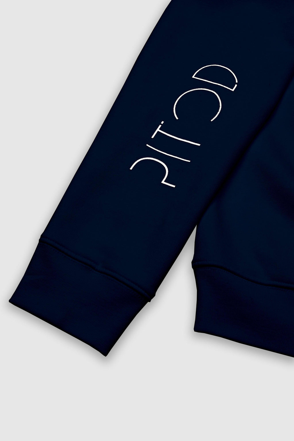 Organic Cotton Sleeve Sweatshirt in Navy