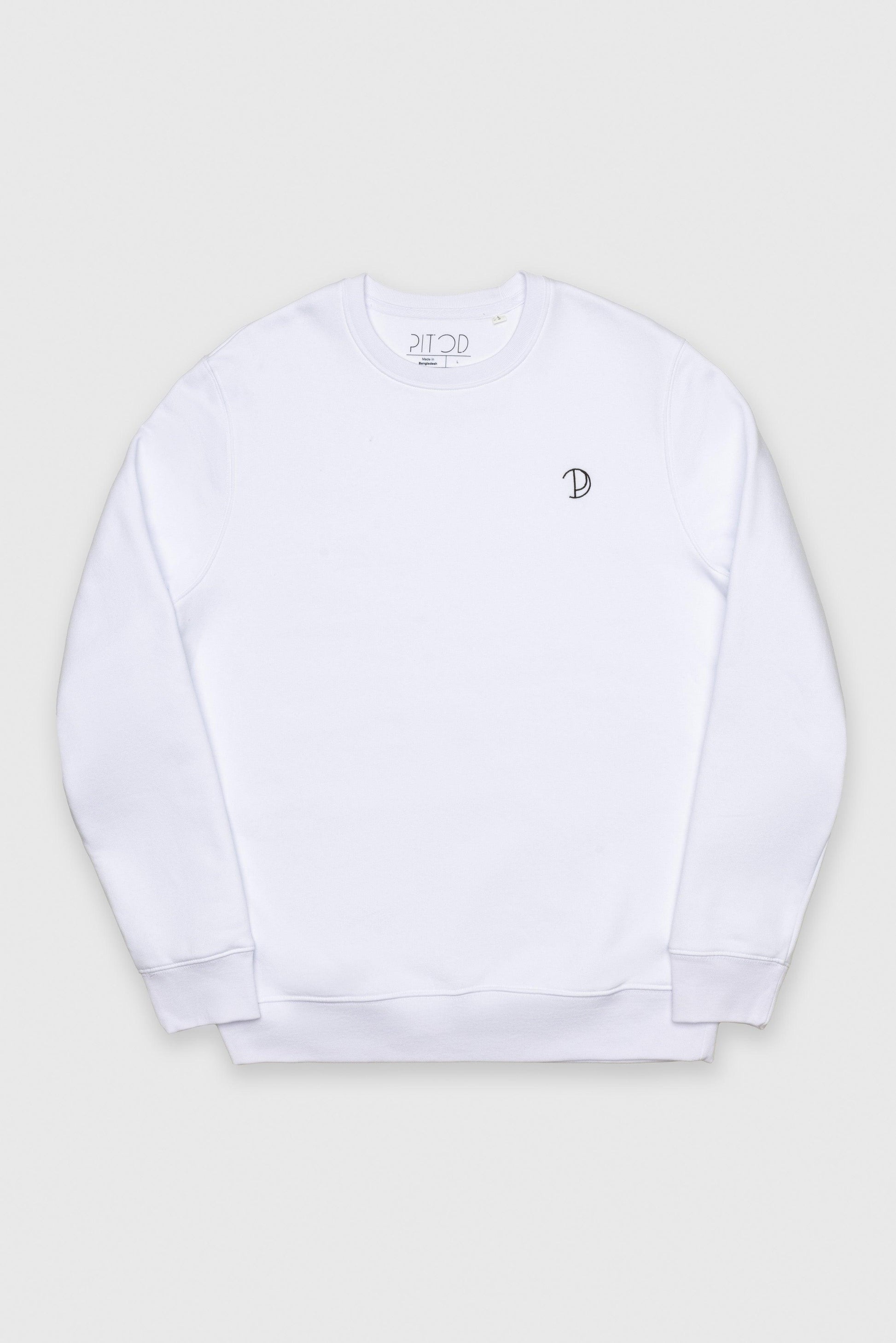 Organic Cotton Embroidered Logo Sweatshirt