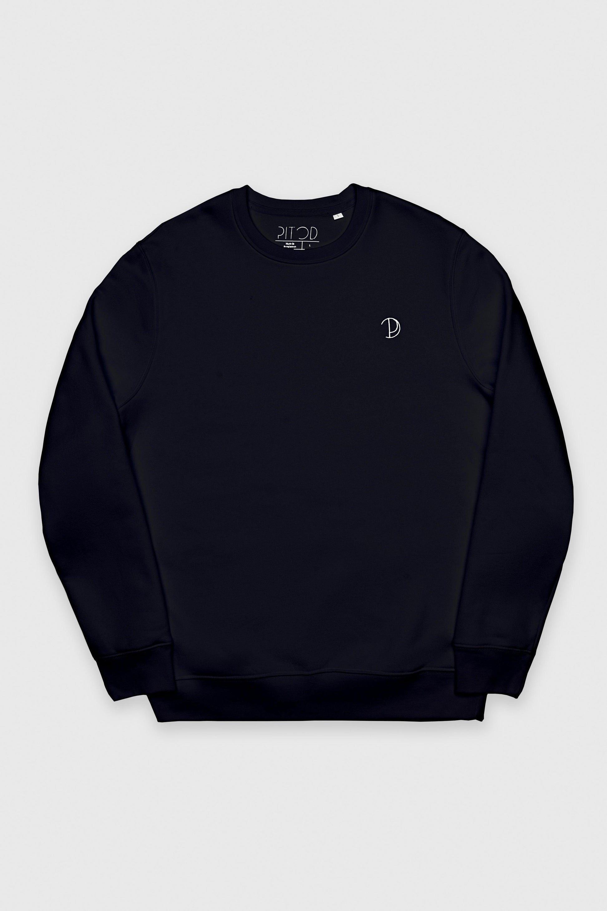 Embroidered Logo Organic Cotton Sweatshirt