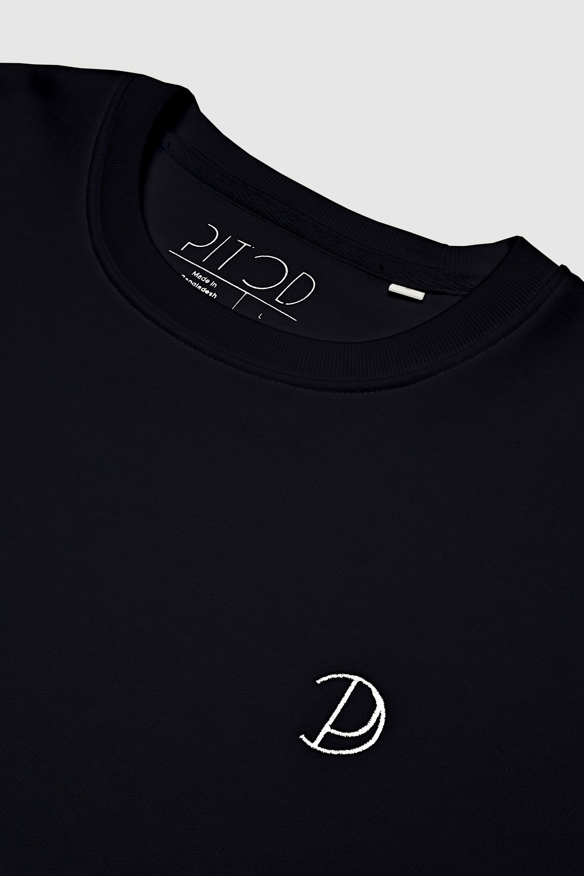 Embroidered Logo Organic Cotton Sweatshirt